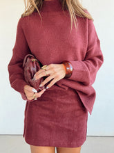 Load image into Gallery viewer, Burgundy Moon Sweater
