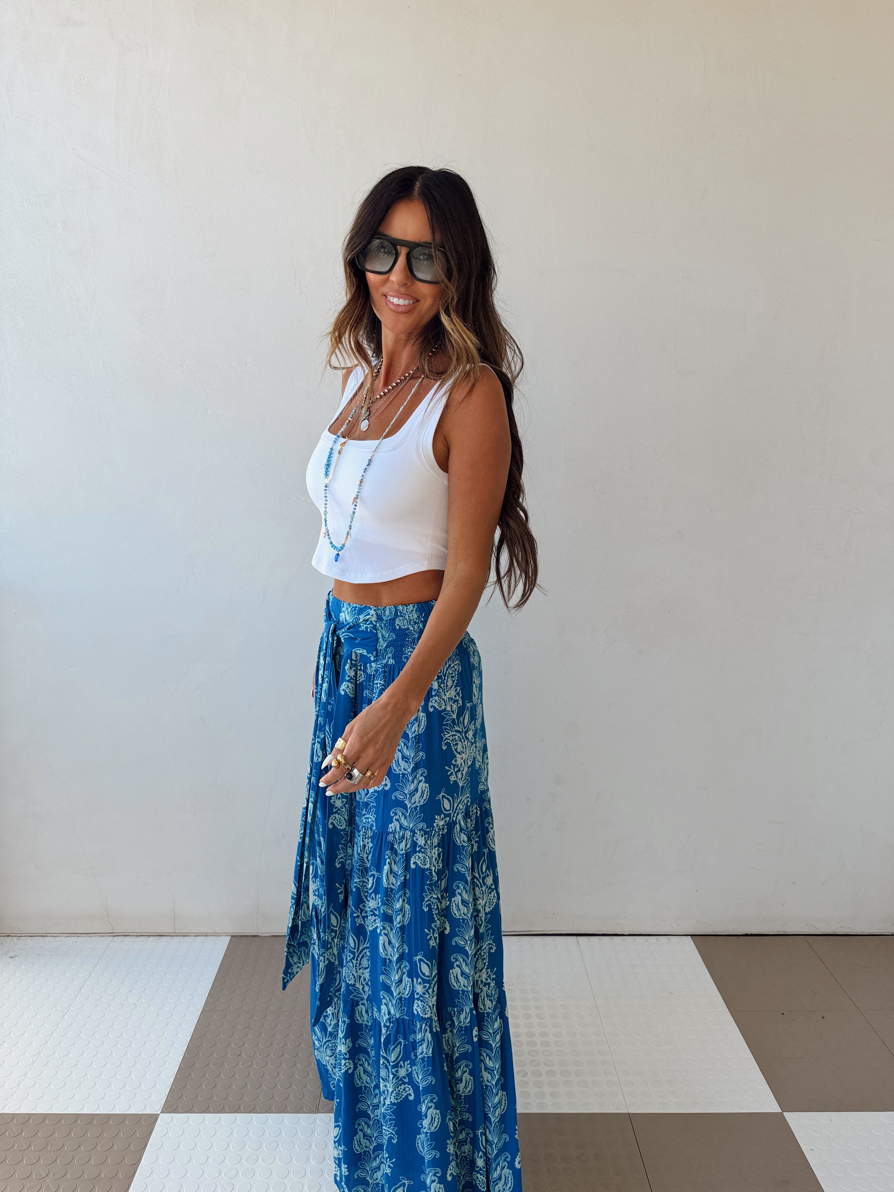 Indy Blue Boho Pants
