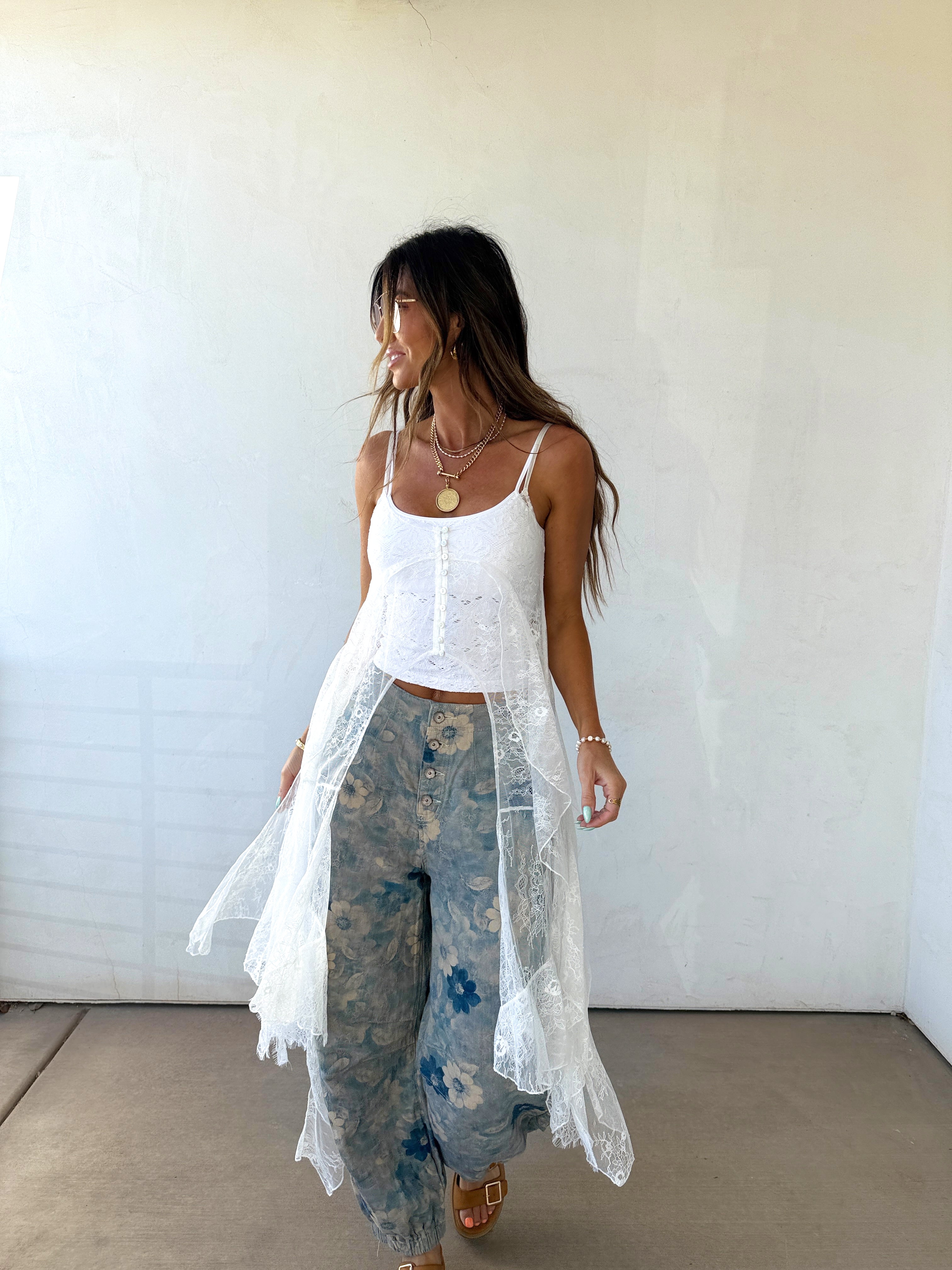 White Whisper Tank Duster