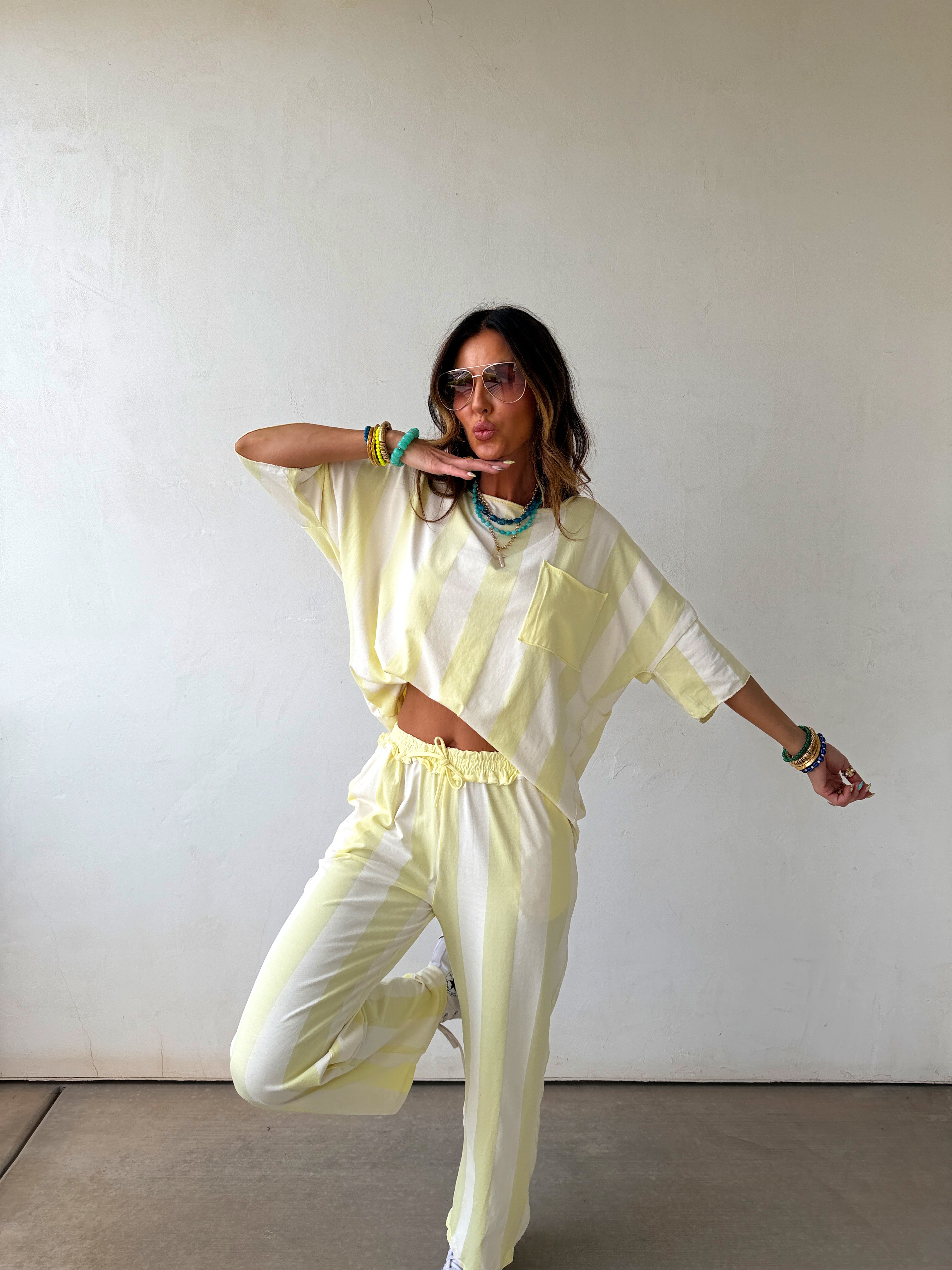 YOLO Striped Set