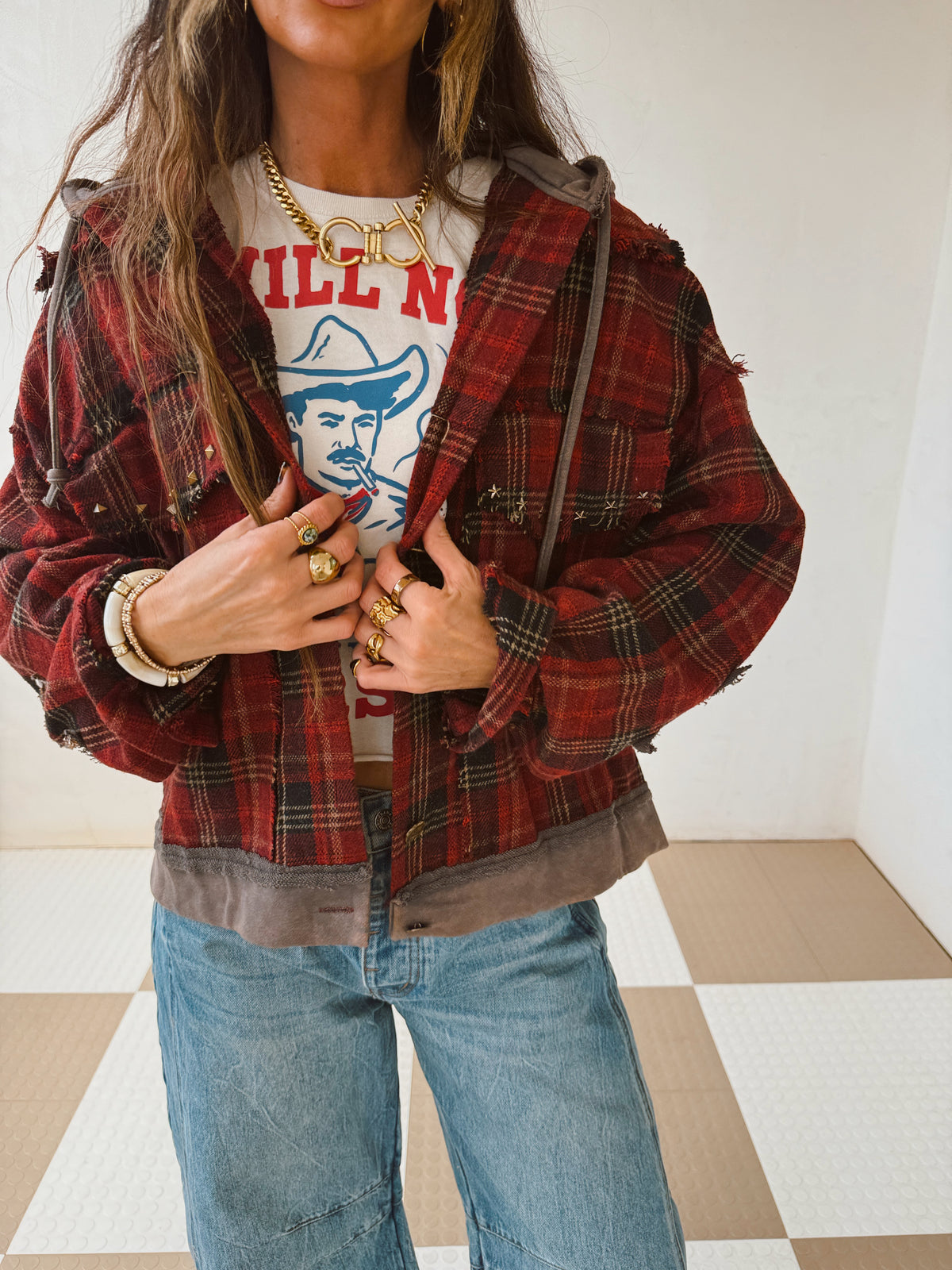 Rebel Red Shacket