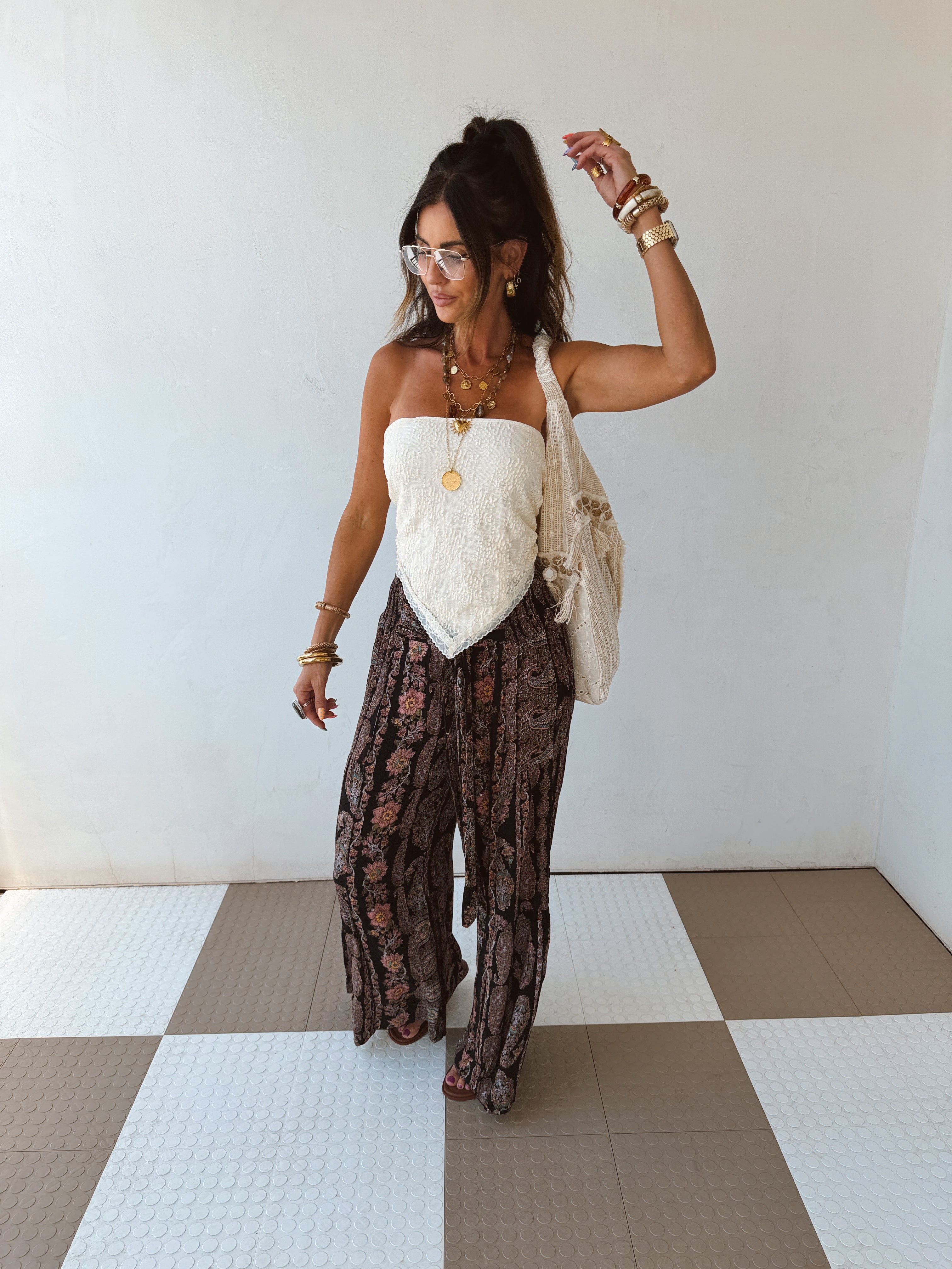 Swan Scarf Top