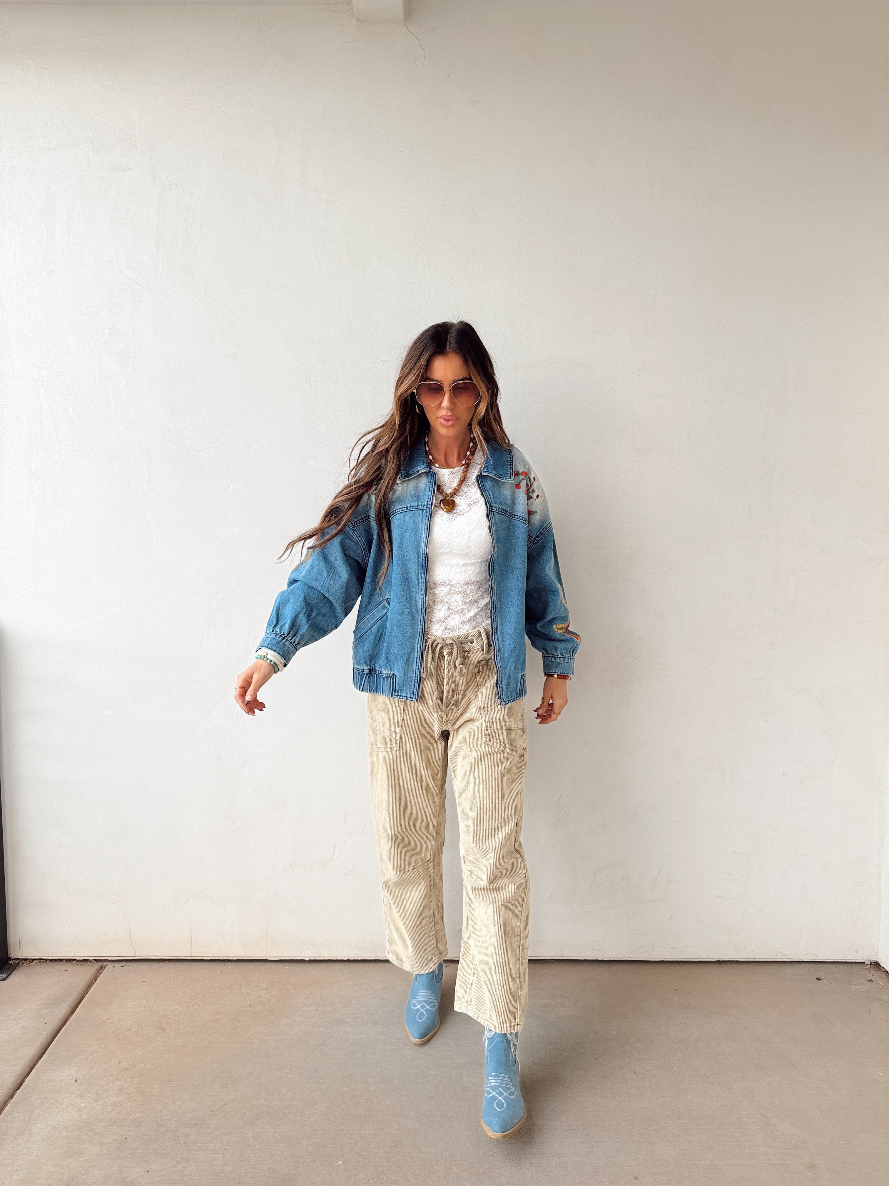 Birch Corduroy Barrel Pants