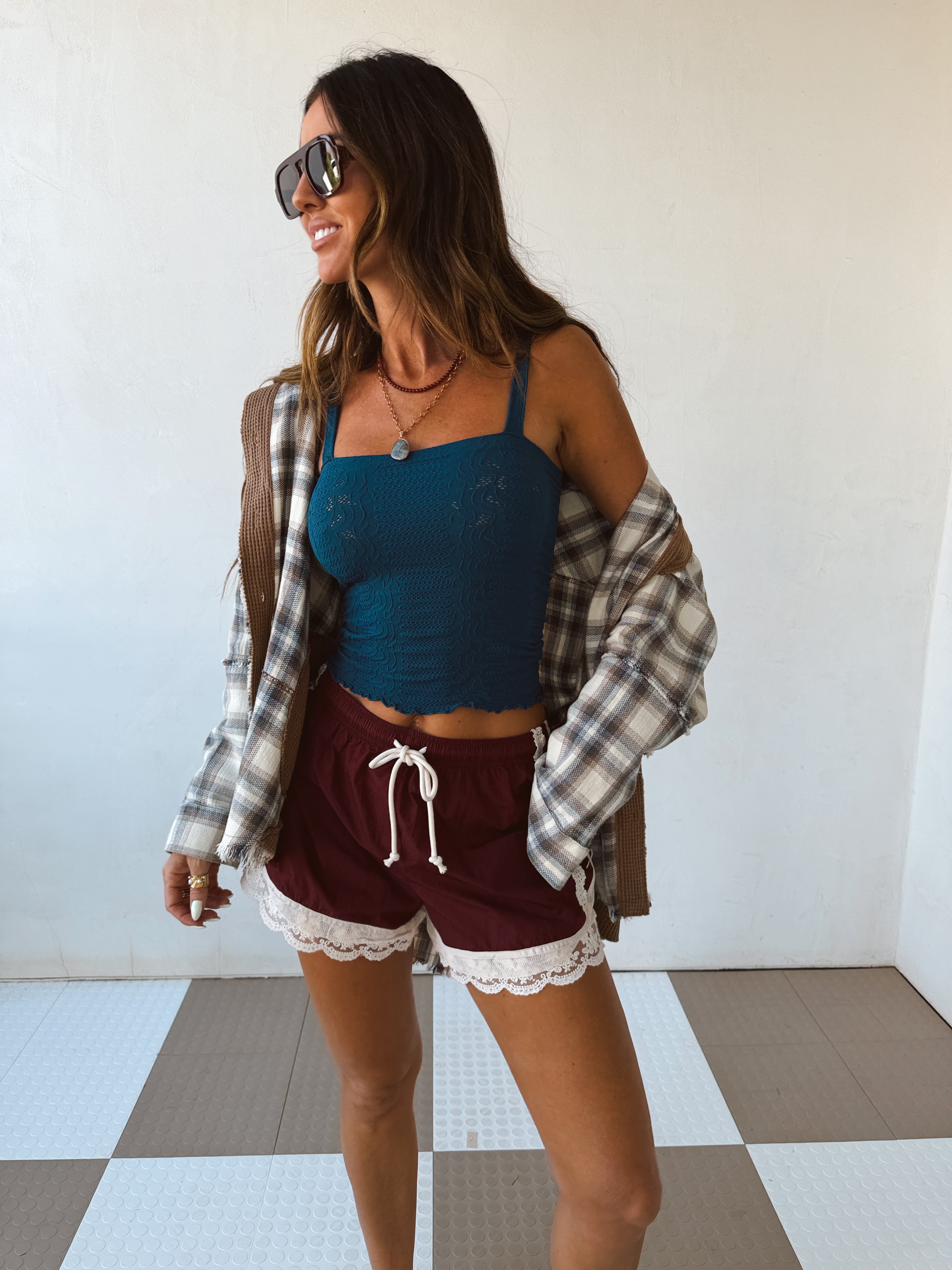 Scarlet Lace Shorts