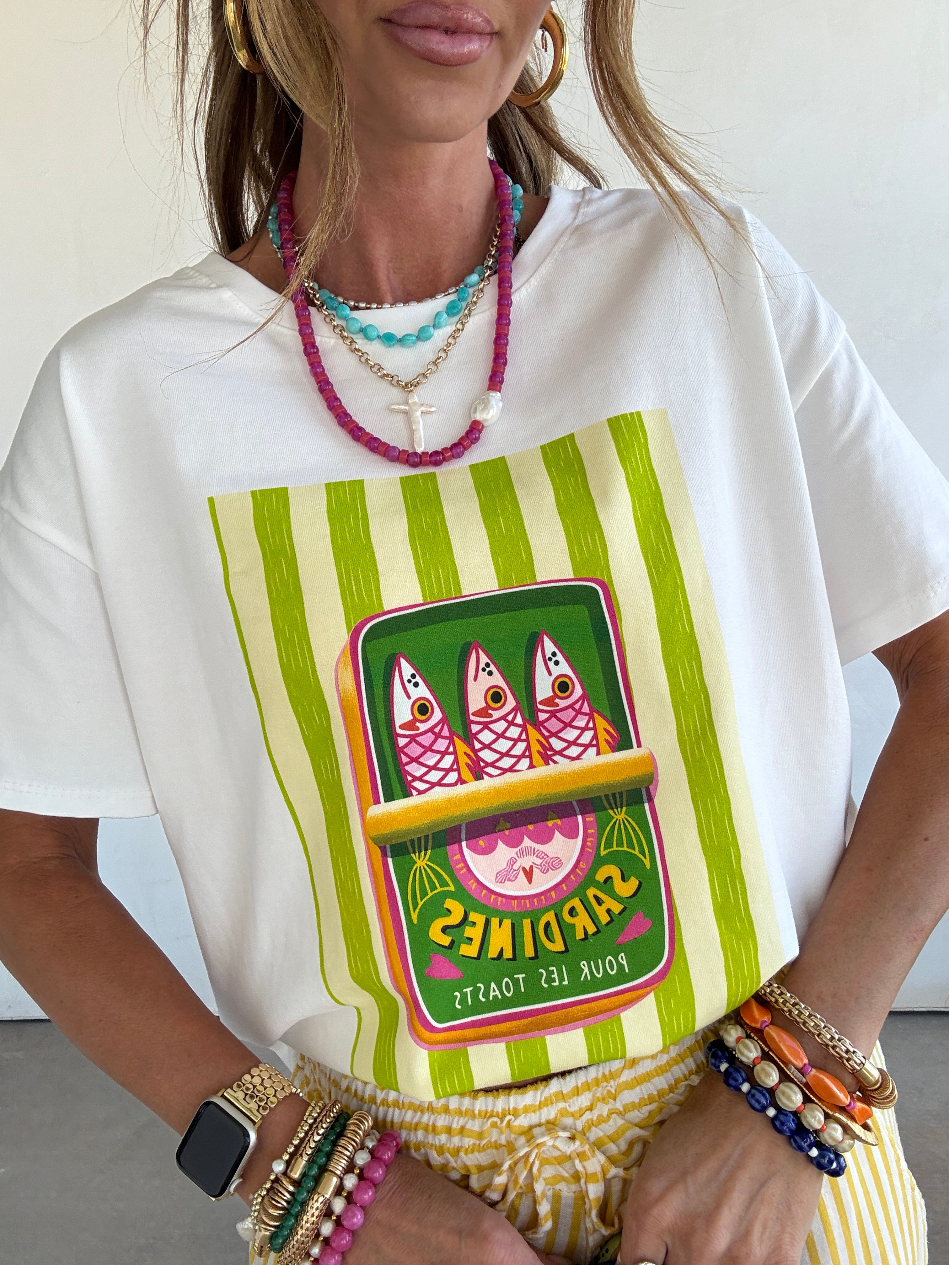 Sardines + Stripes Tee – Copper + Cloth