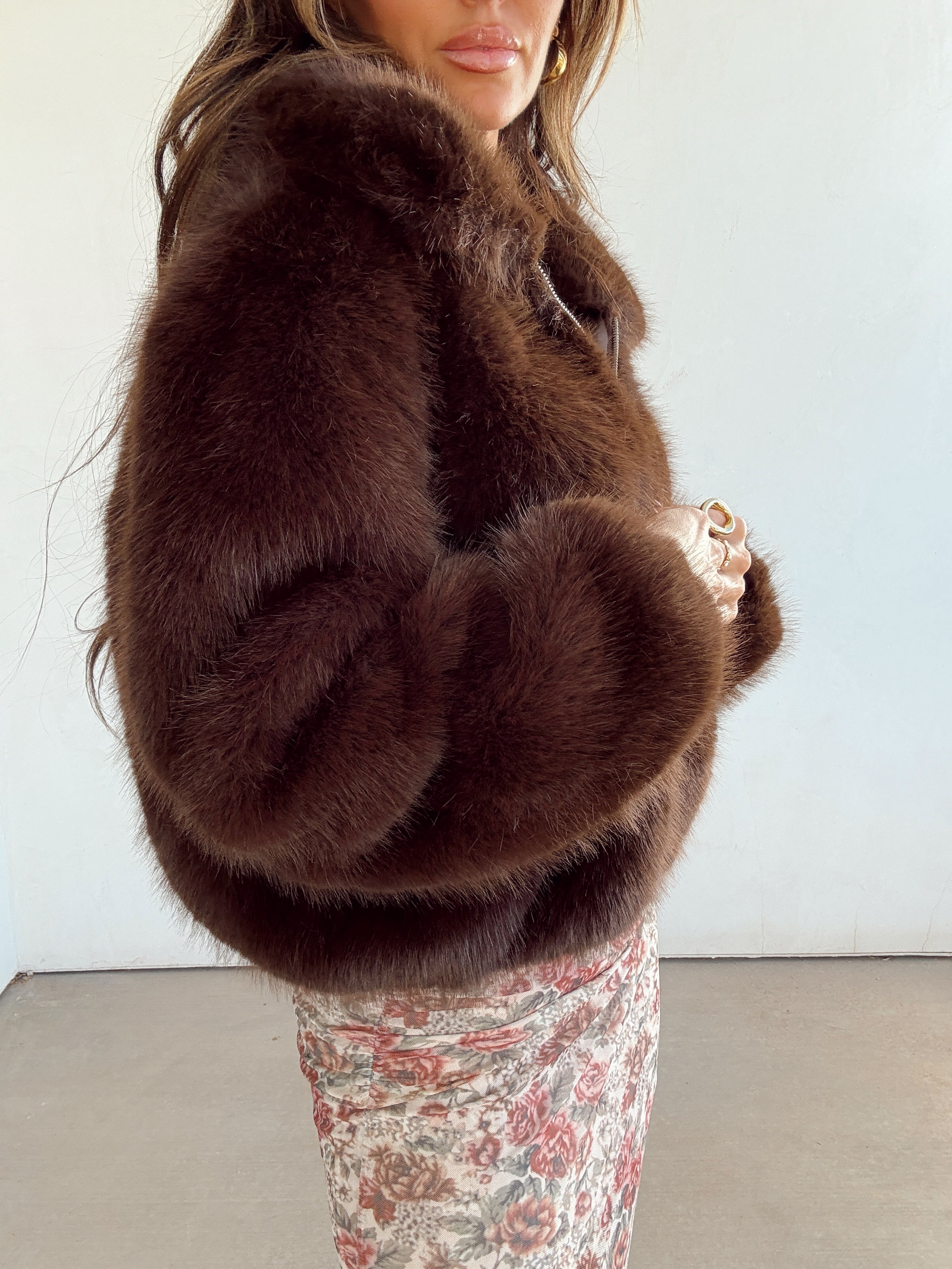 Chocolate Kisses Fur Coat