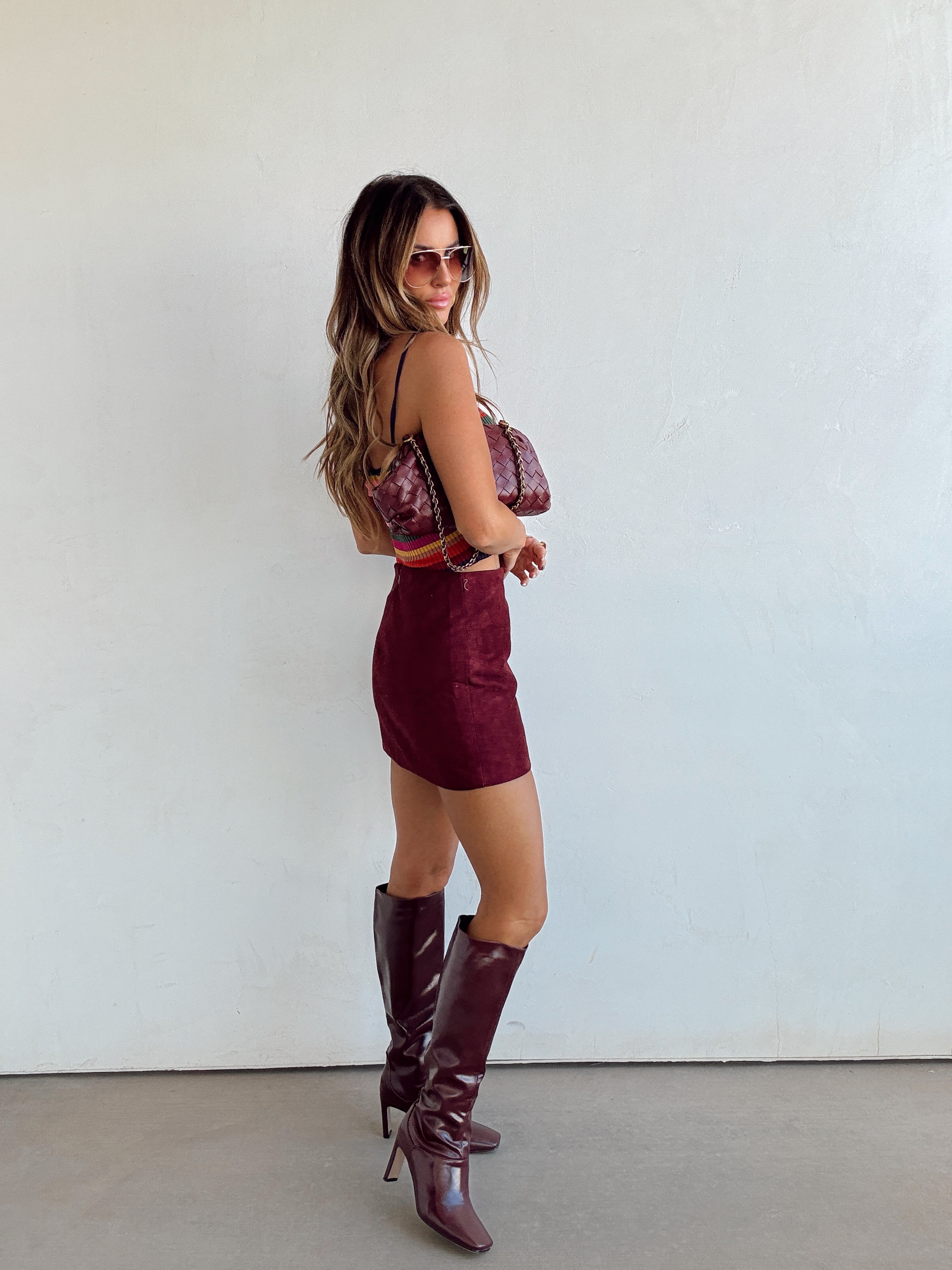 Red Wine Supernova Skirt