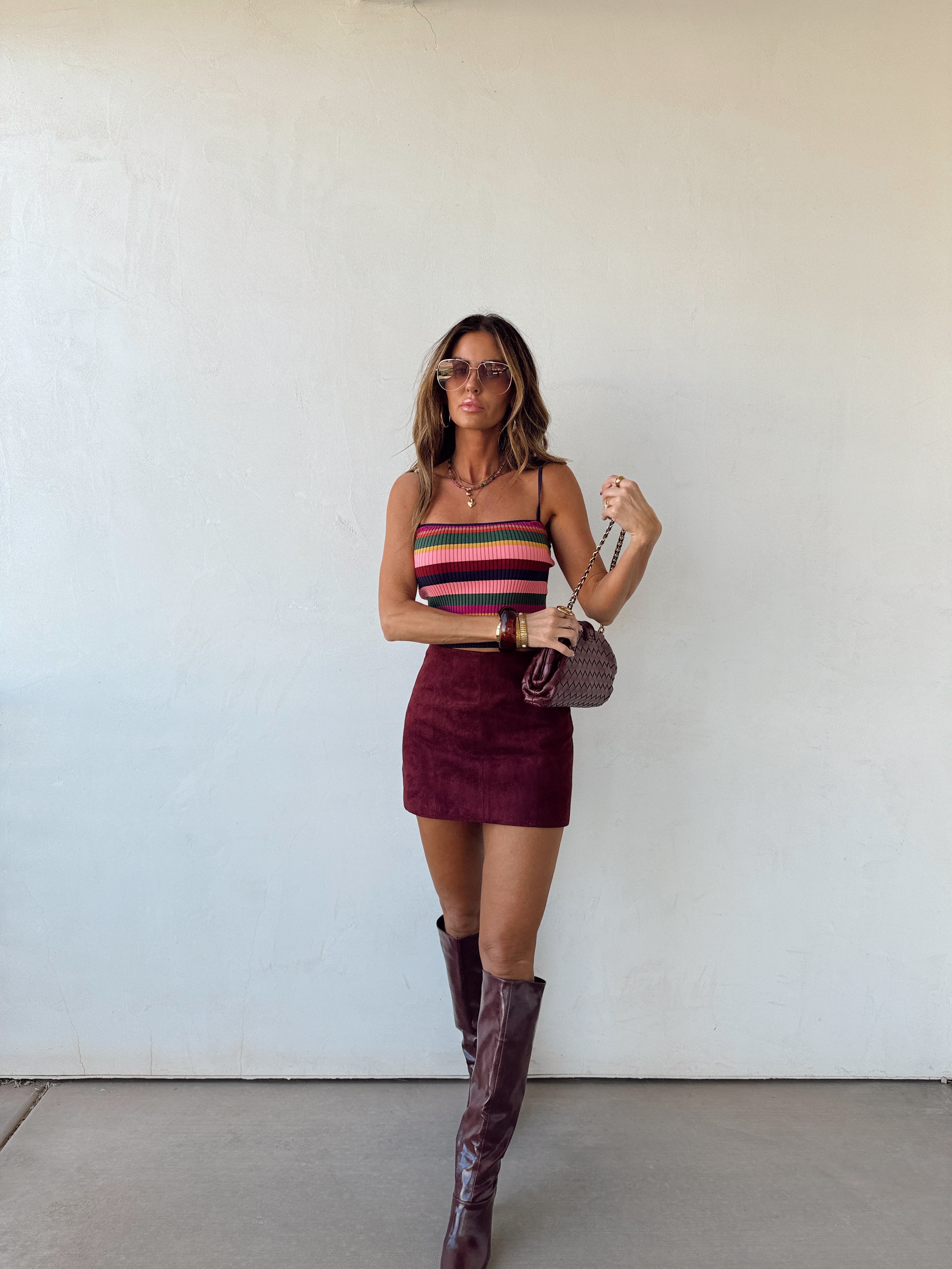 Red Wine Supernova Skirt
