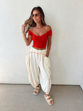 Load image into Gallery viewer, Touchdown Joggers//Cream (Ships 10/10)
