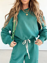 Load image into Gallery viewer, Varsity Sweat Set//Forest
