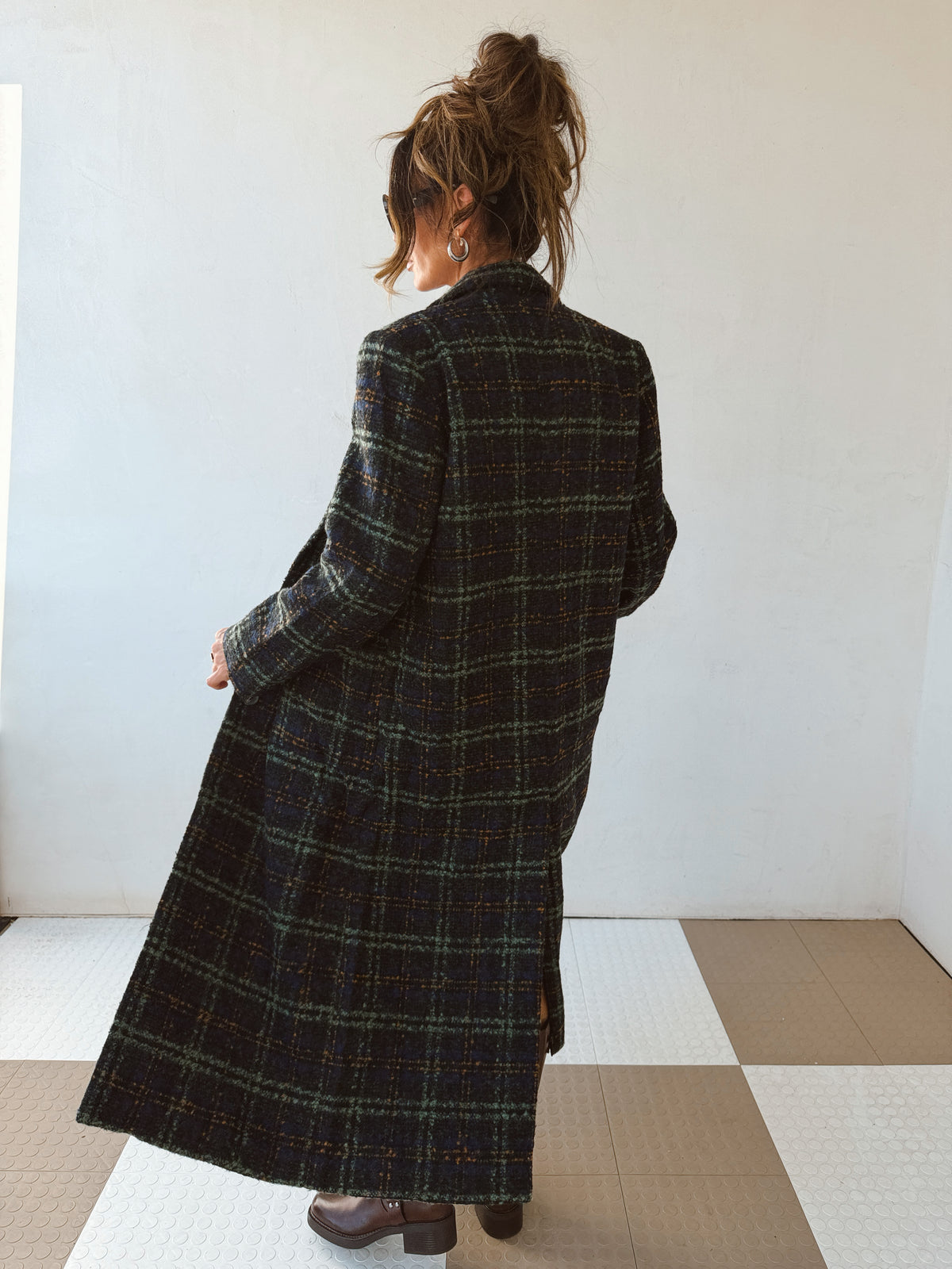 Highland Plaid Coat