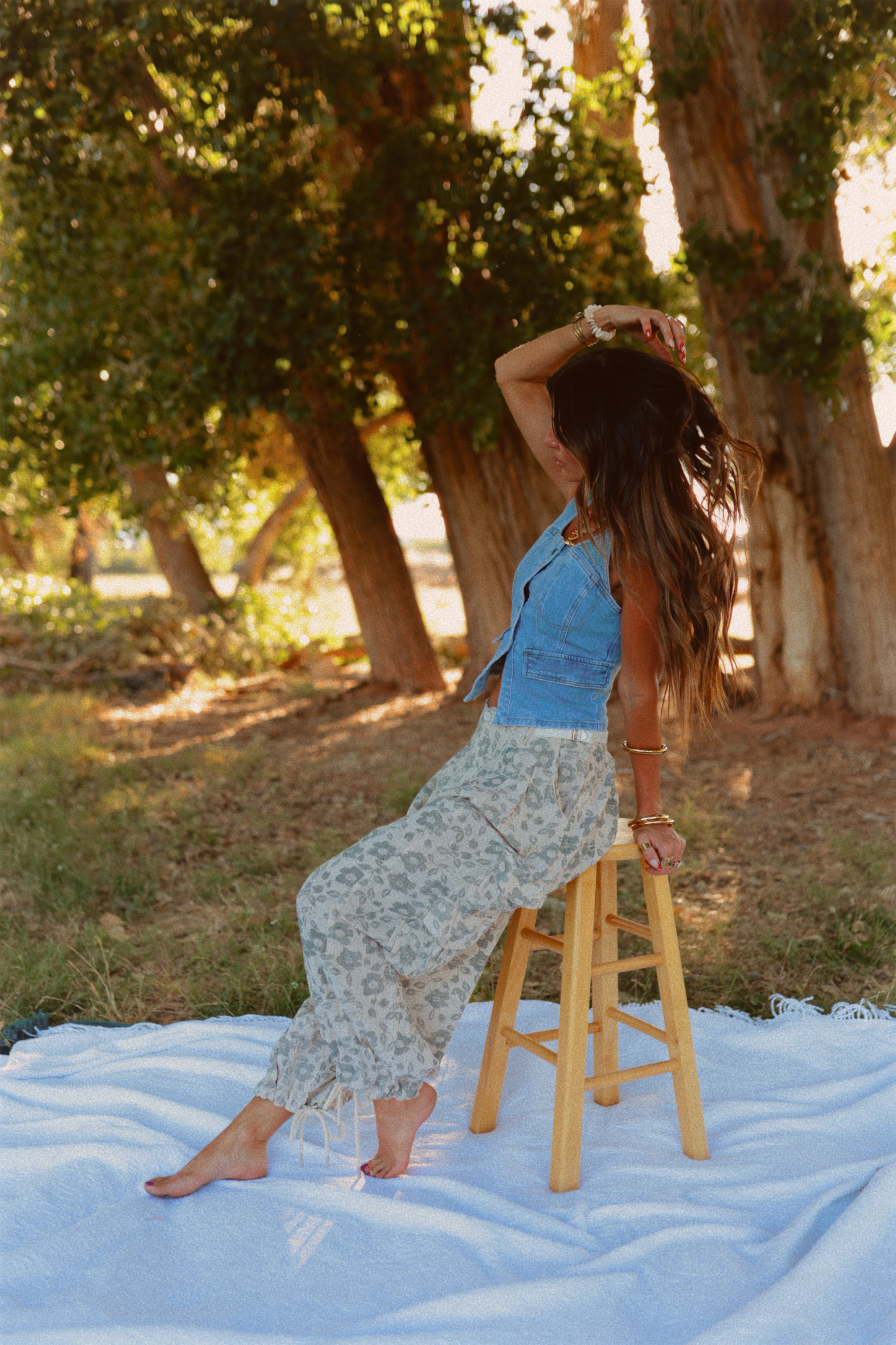 Stone Denim top