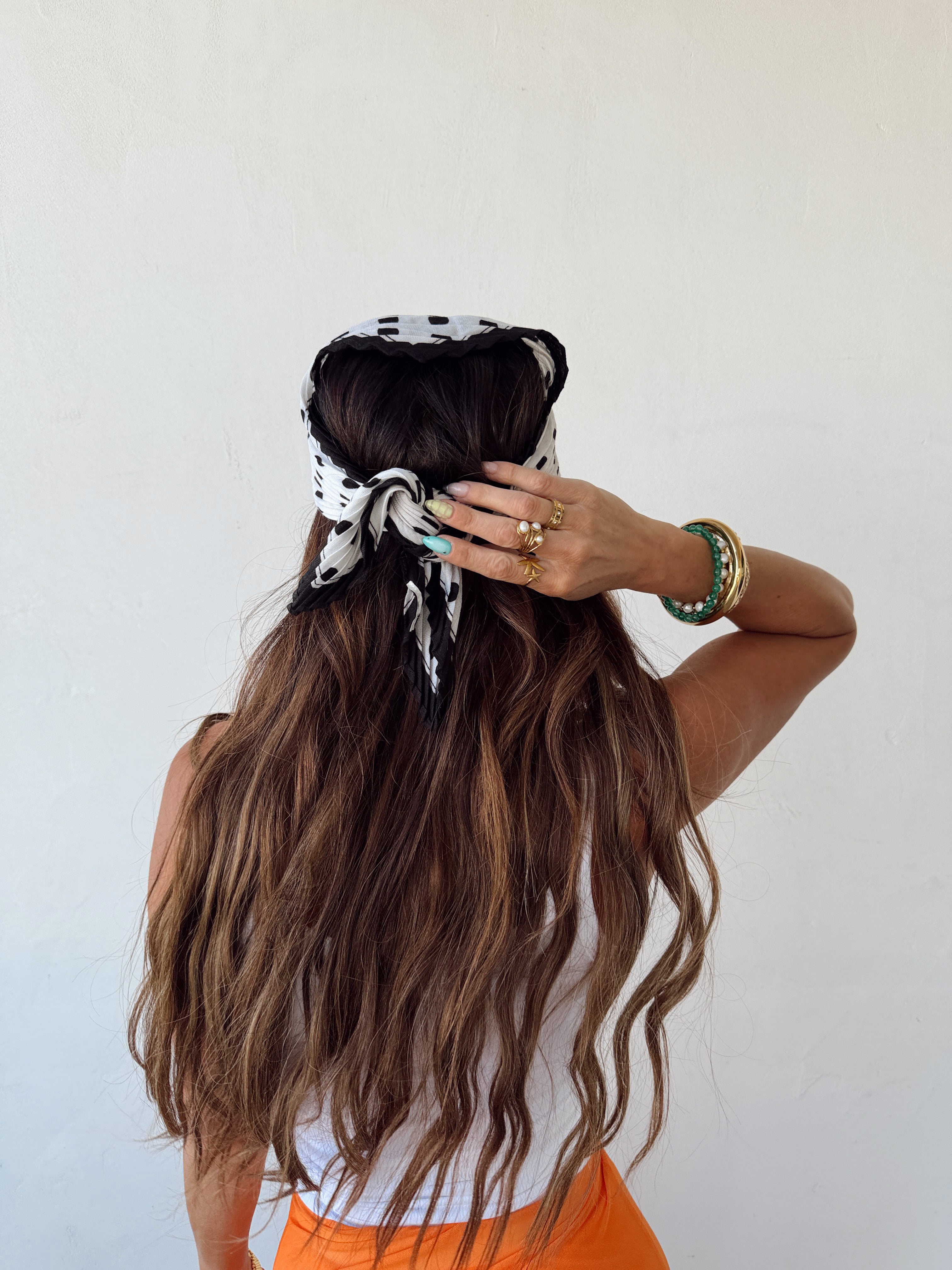 Polka Dot Scarf – Copper + Cloth