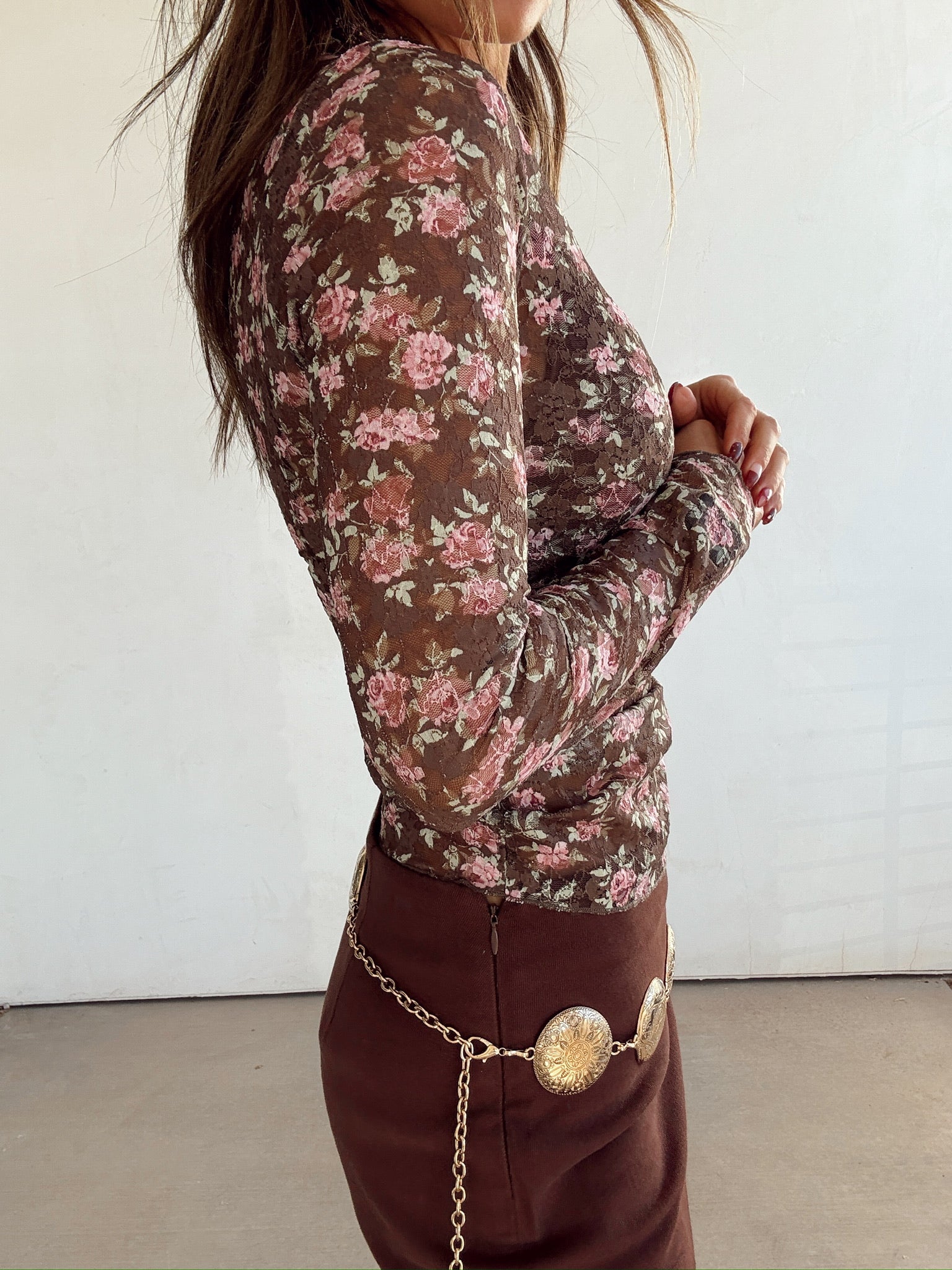 Eau De Bloom Mesh Top