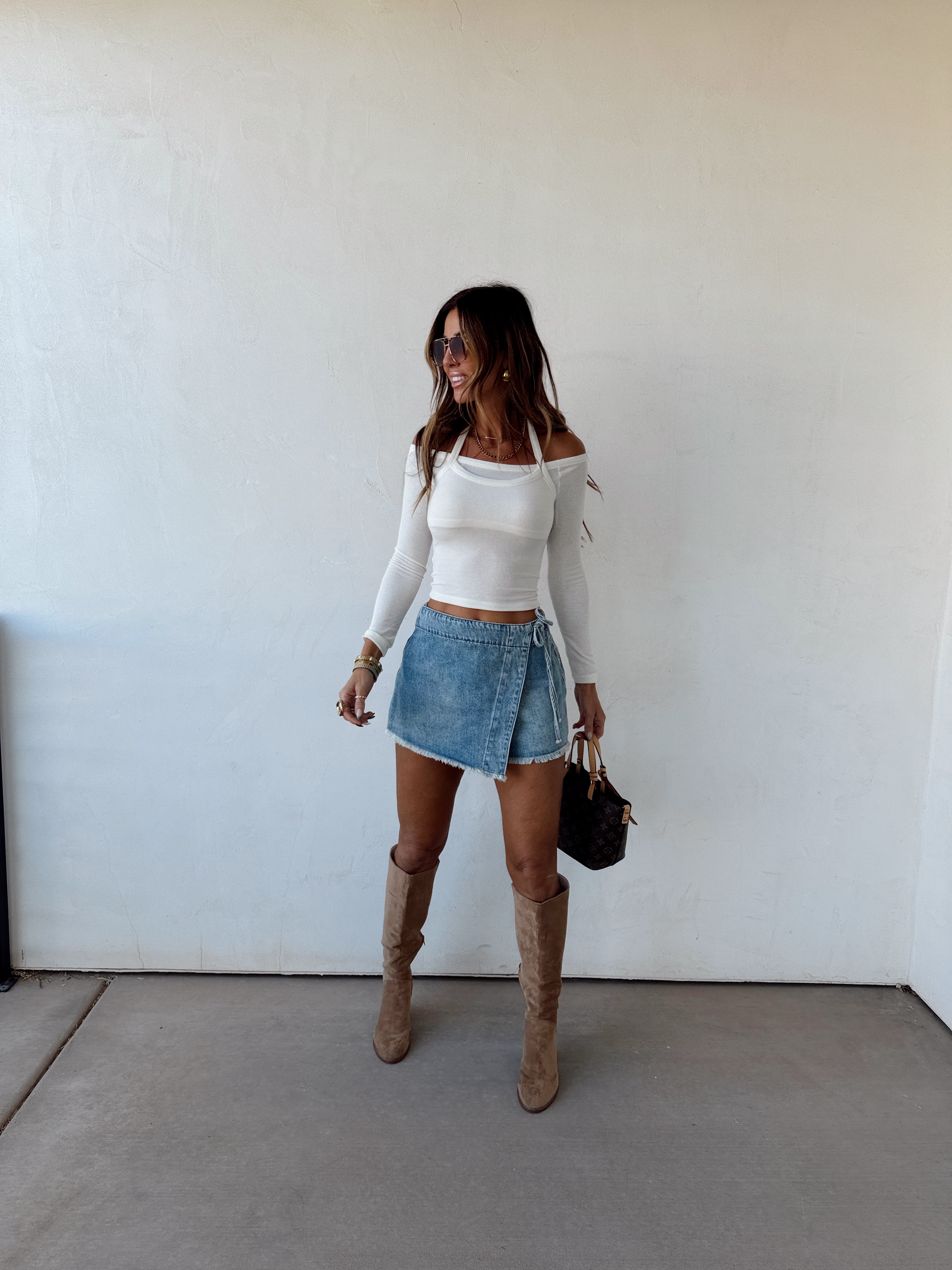 Corrie Denim Skort