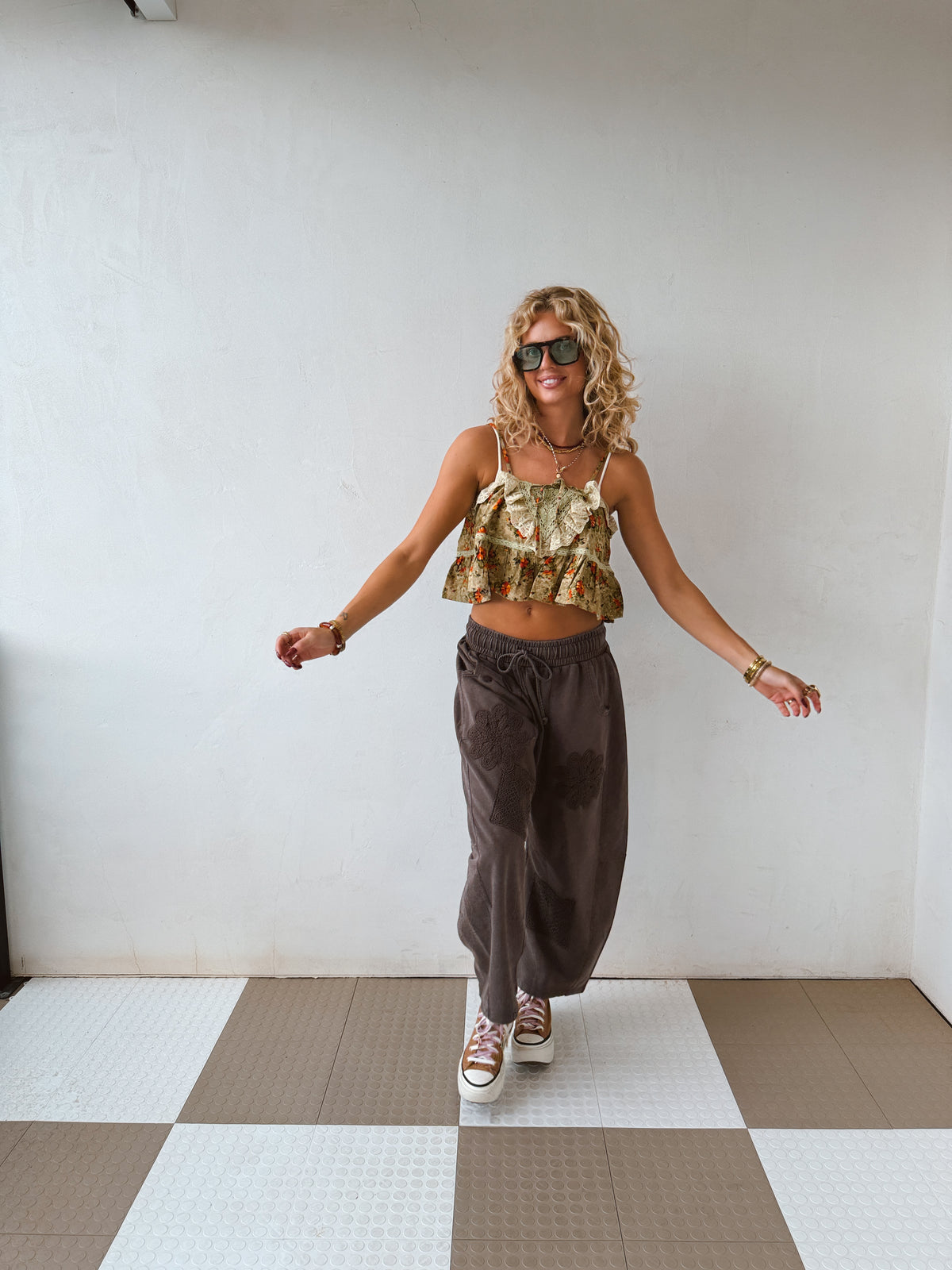 Flower Child Barrel Pants