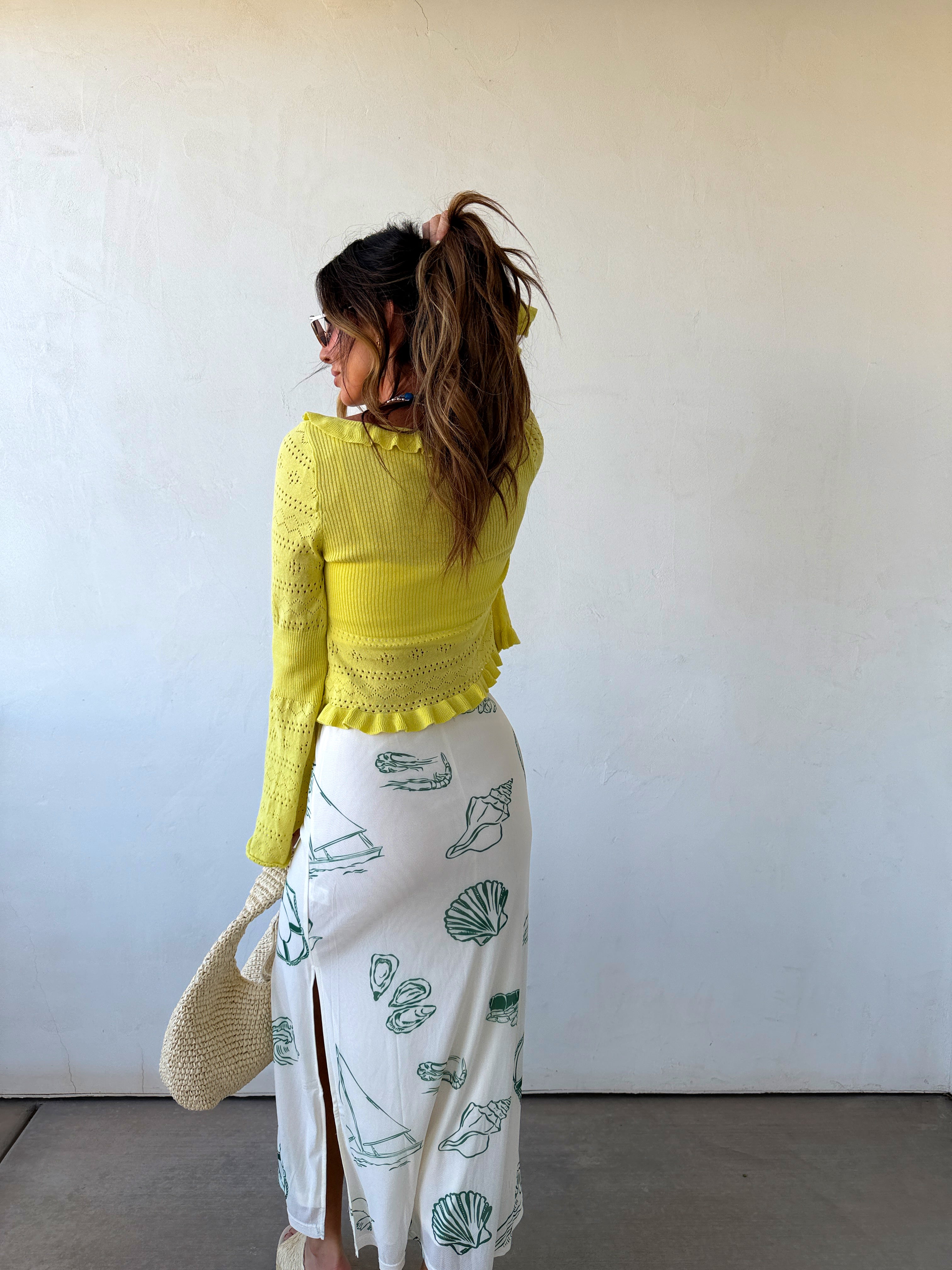 Sea Life Midi Skirt