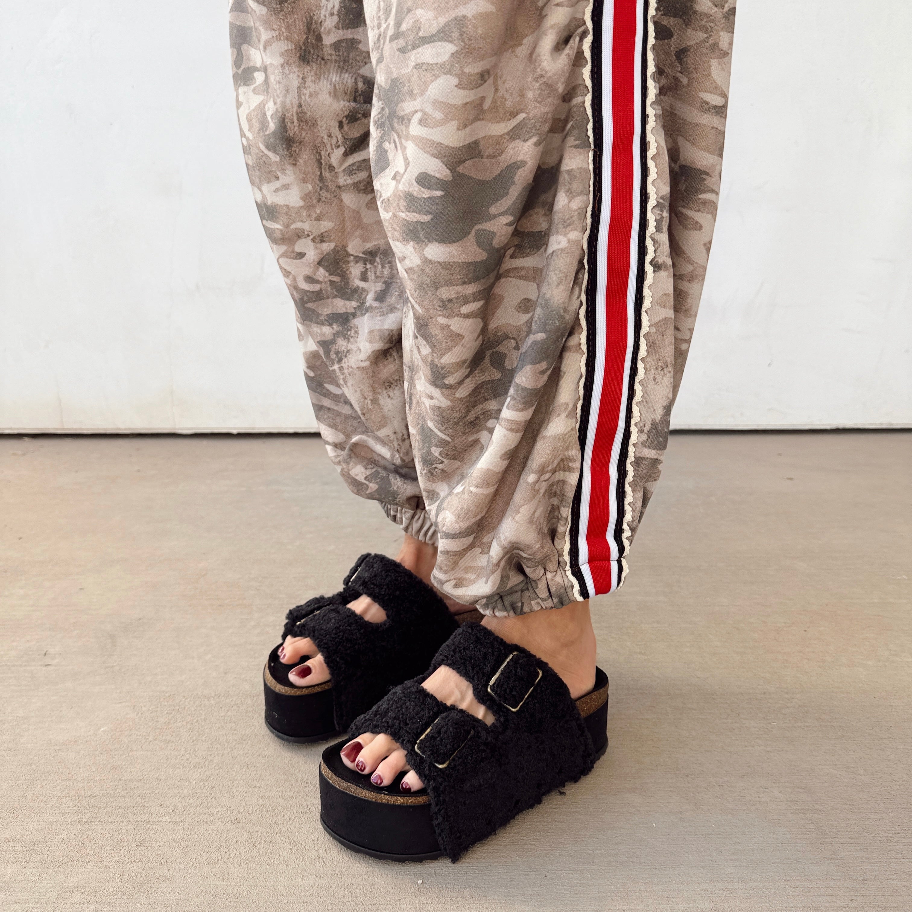 Get Cozy Sherpa Platform Sandals