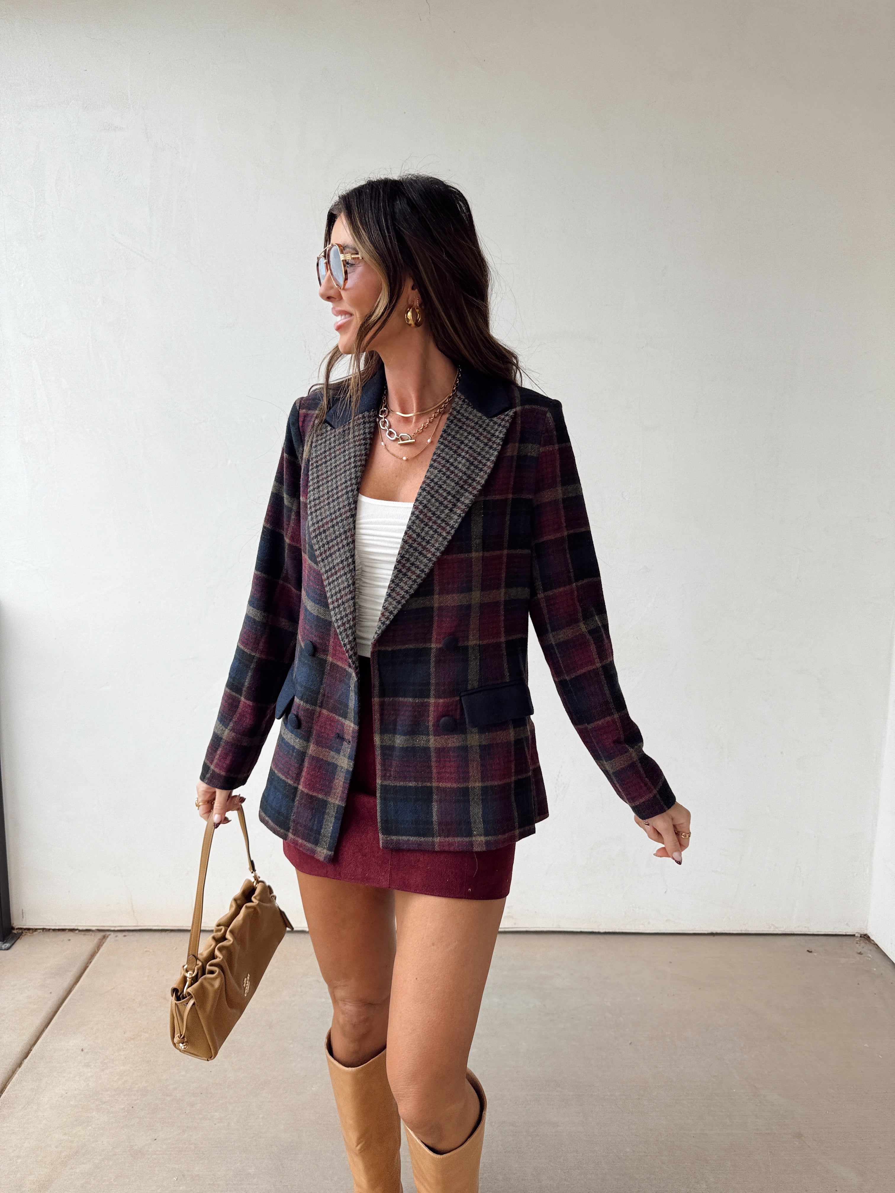 Plaid Schoolgirl Blazer
