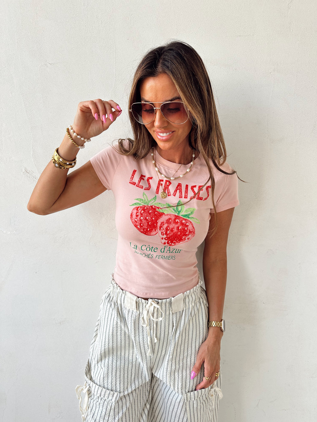 Strawberries Baby Tee