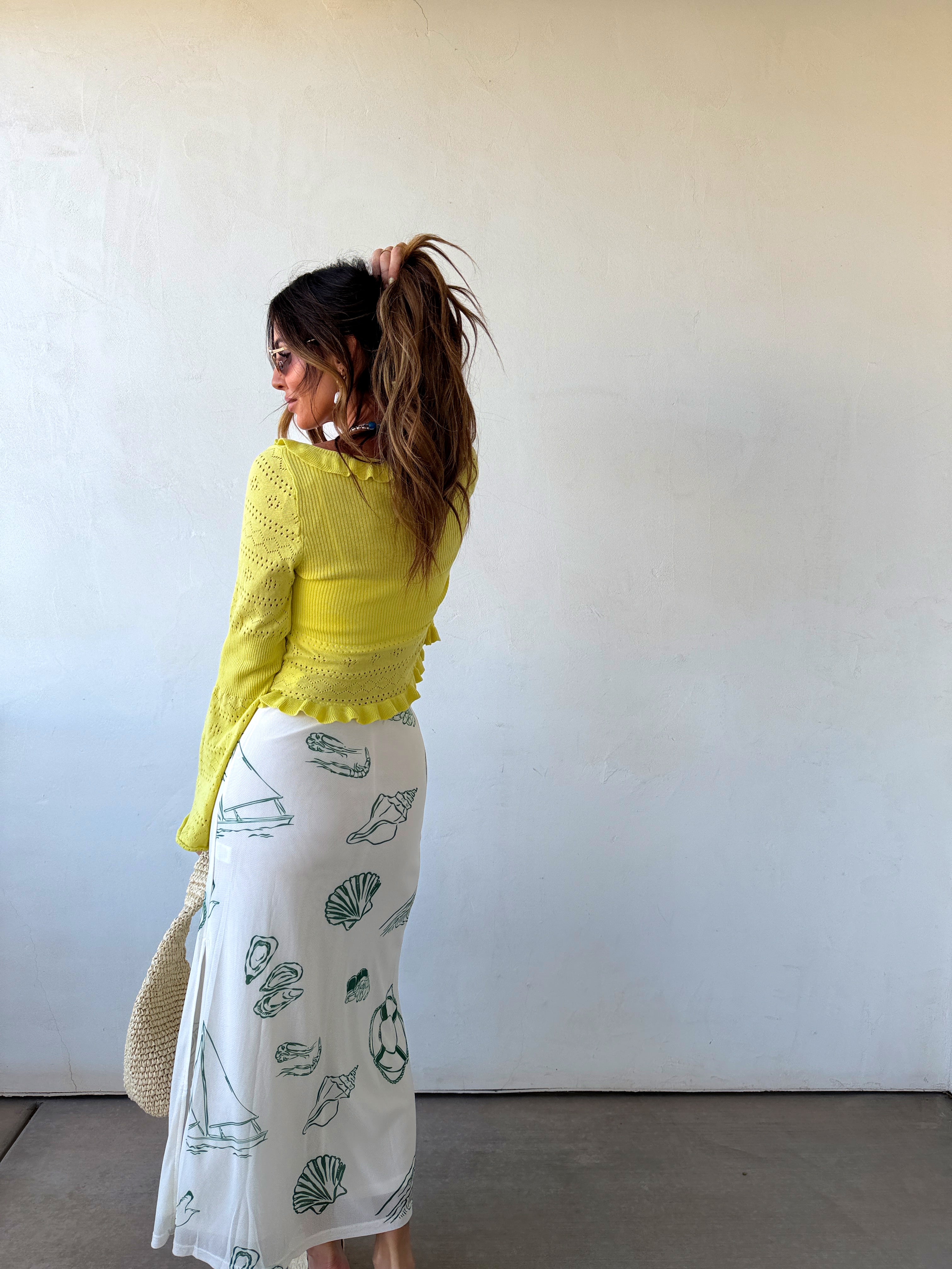 Sea Life Midi Skirt