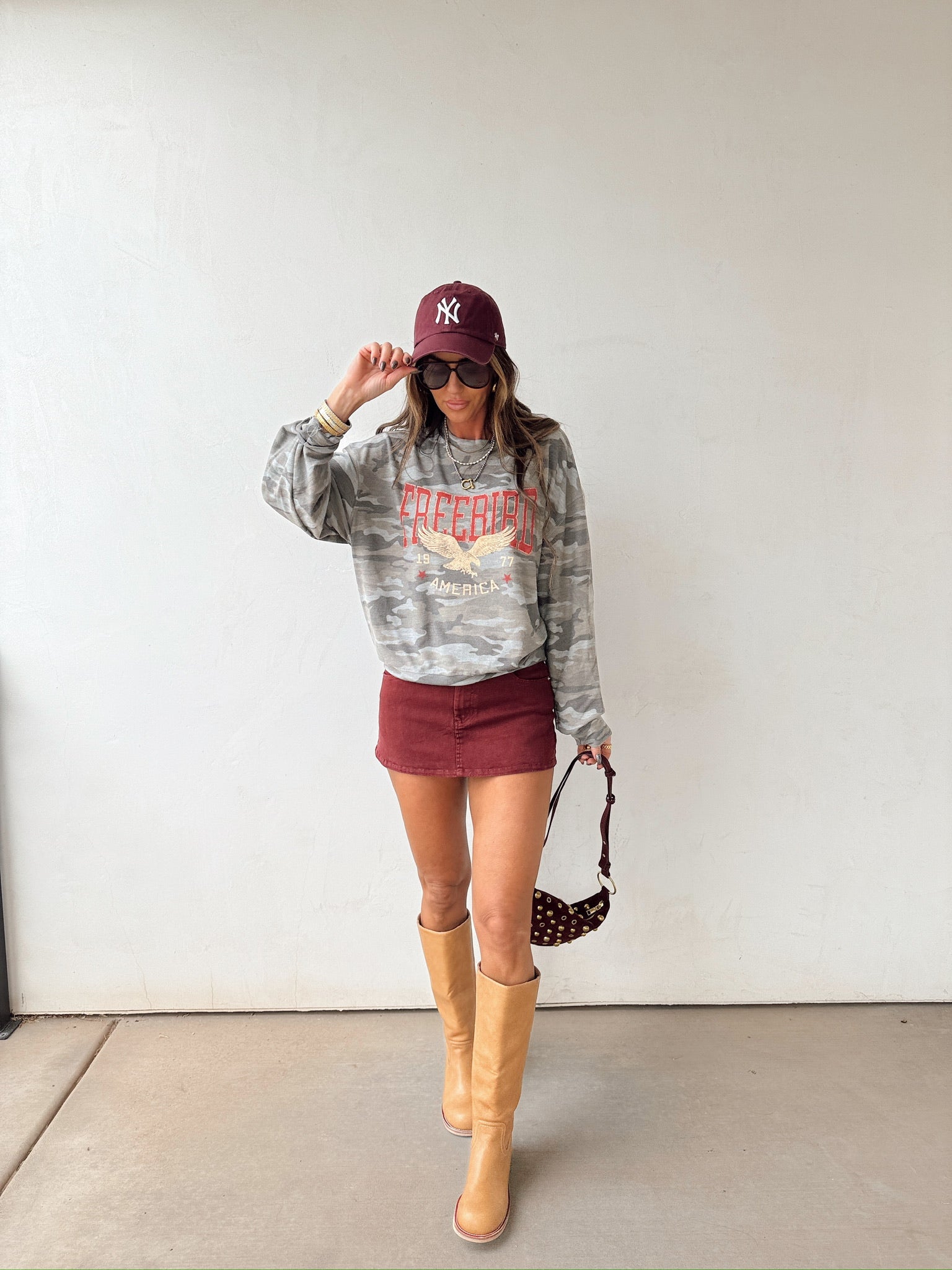 Free Bird Graphic Top