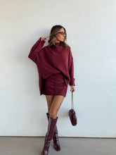 Load image into Gallery viewer, Burgundy Moon Sweater
