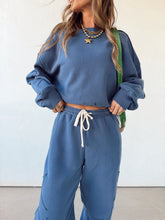 Load image into Gallery viewer, Varsity Sweat Set//Navy
