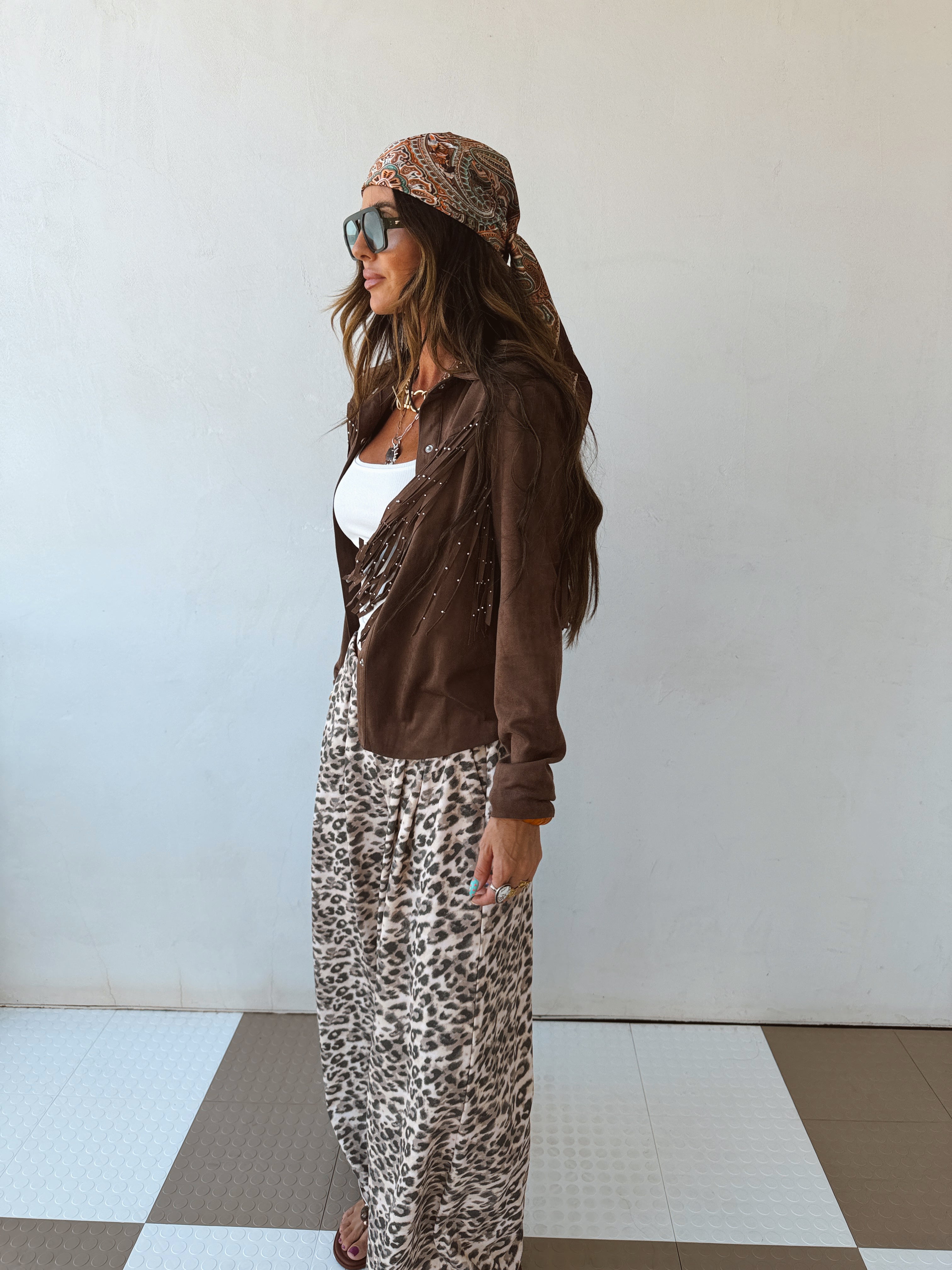 Earth Bound Fringe Shacket