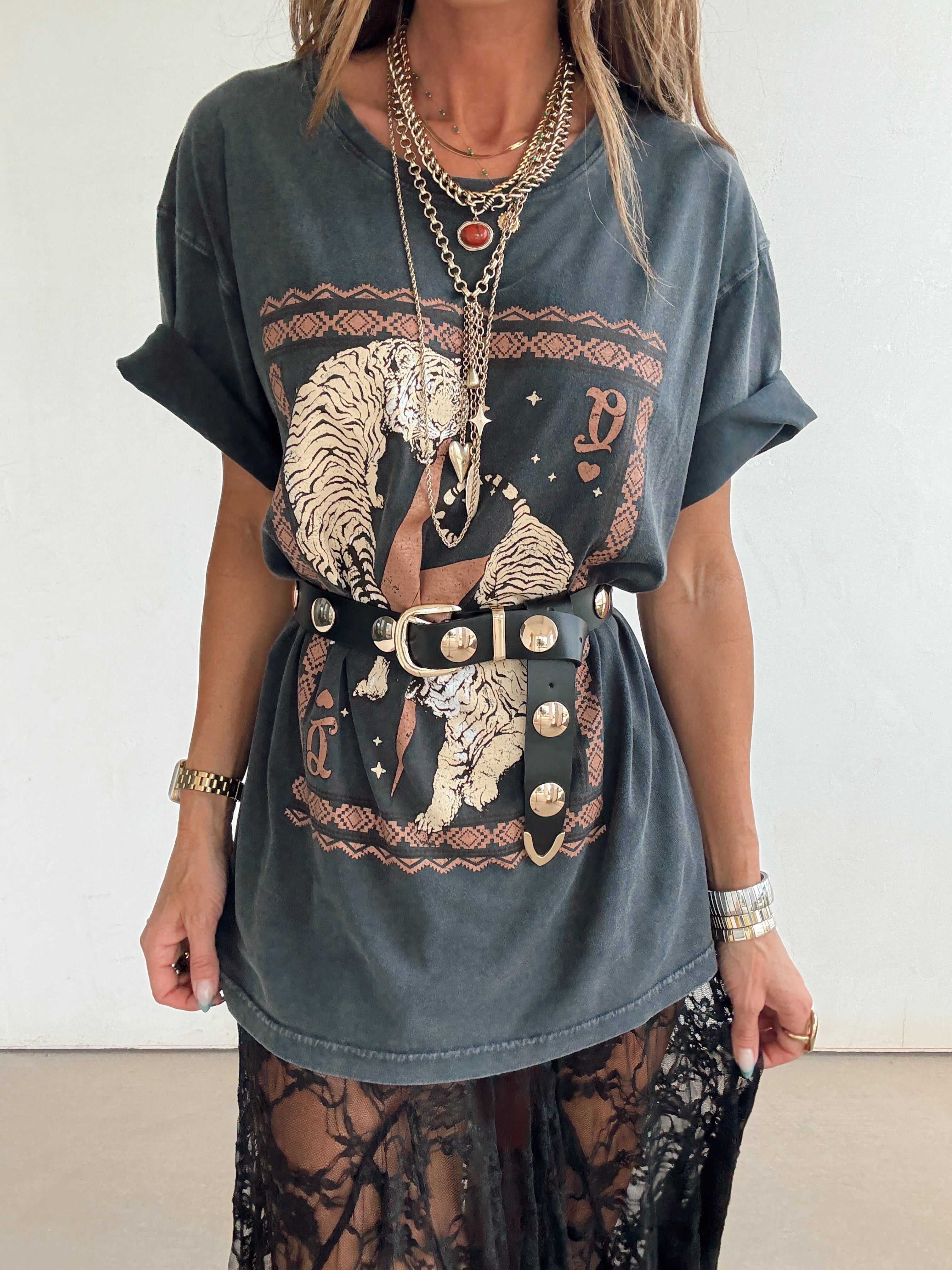 Electric Tigers Graphic Tee//Black