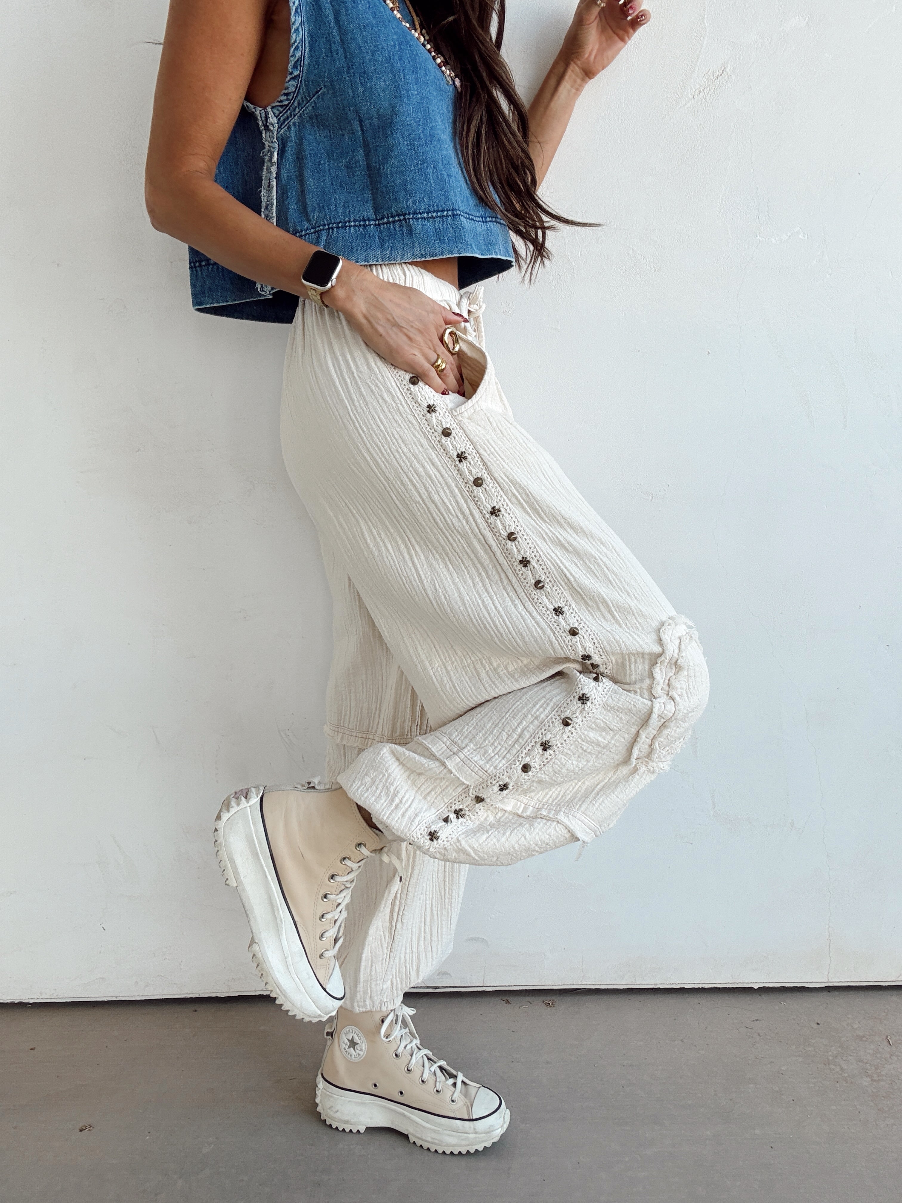 Hattie Studded Joggers