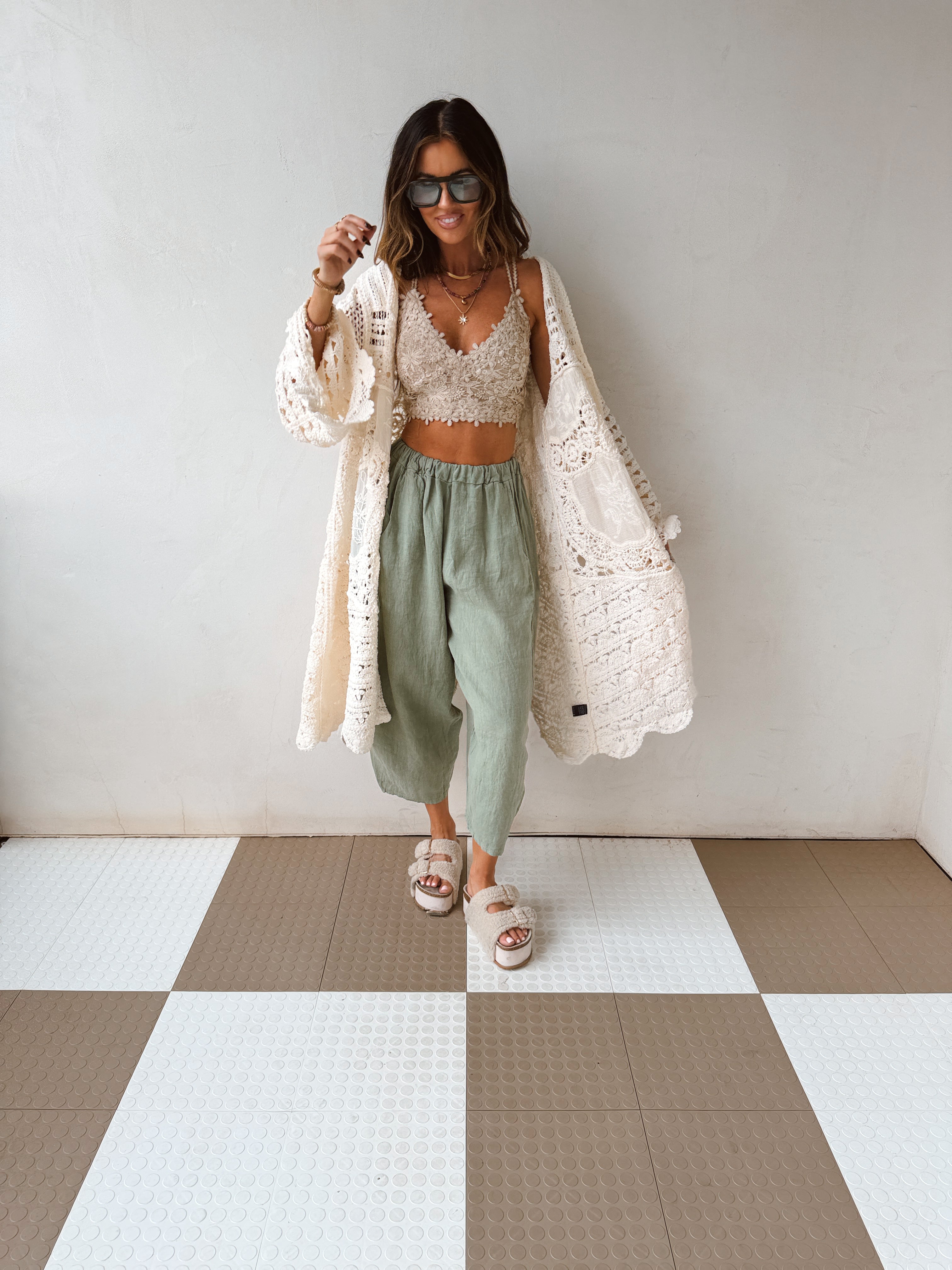 Herbal Linen Pants