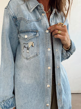 Load image into Gallery viewer, Trick Pony Denim Button Up
