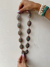 Load image into Gallery viewer, Oval Turquoise Concho Belt
