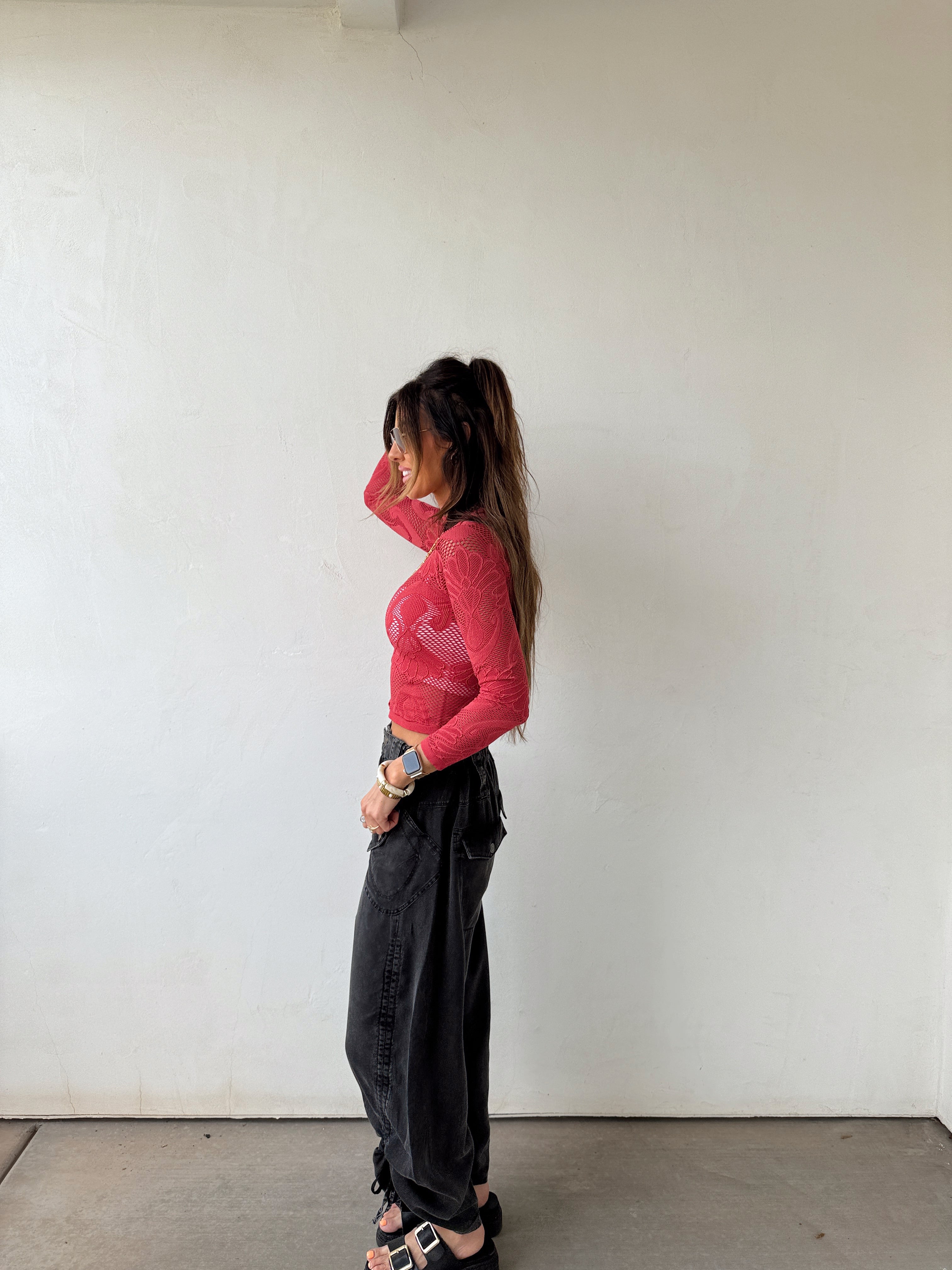 Marlowe Crimson Top