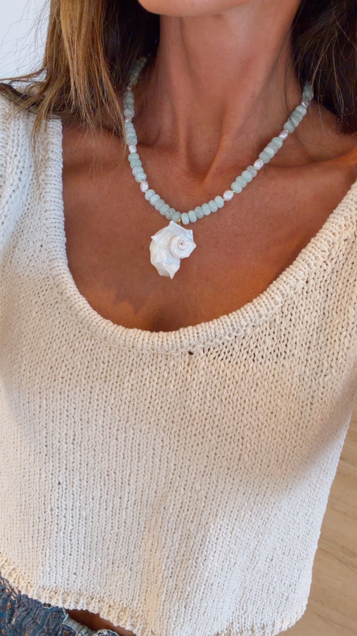 Seafoam Cascade Necklace