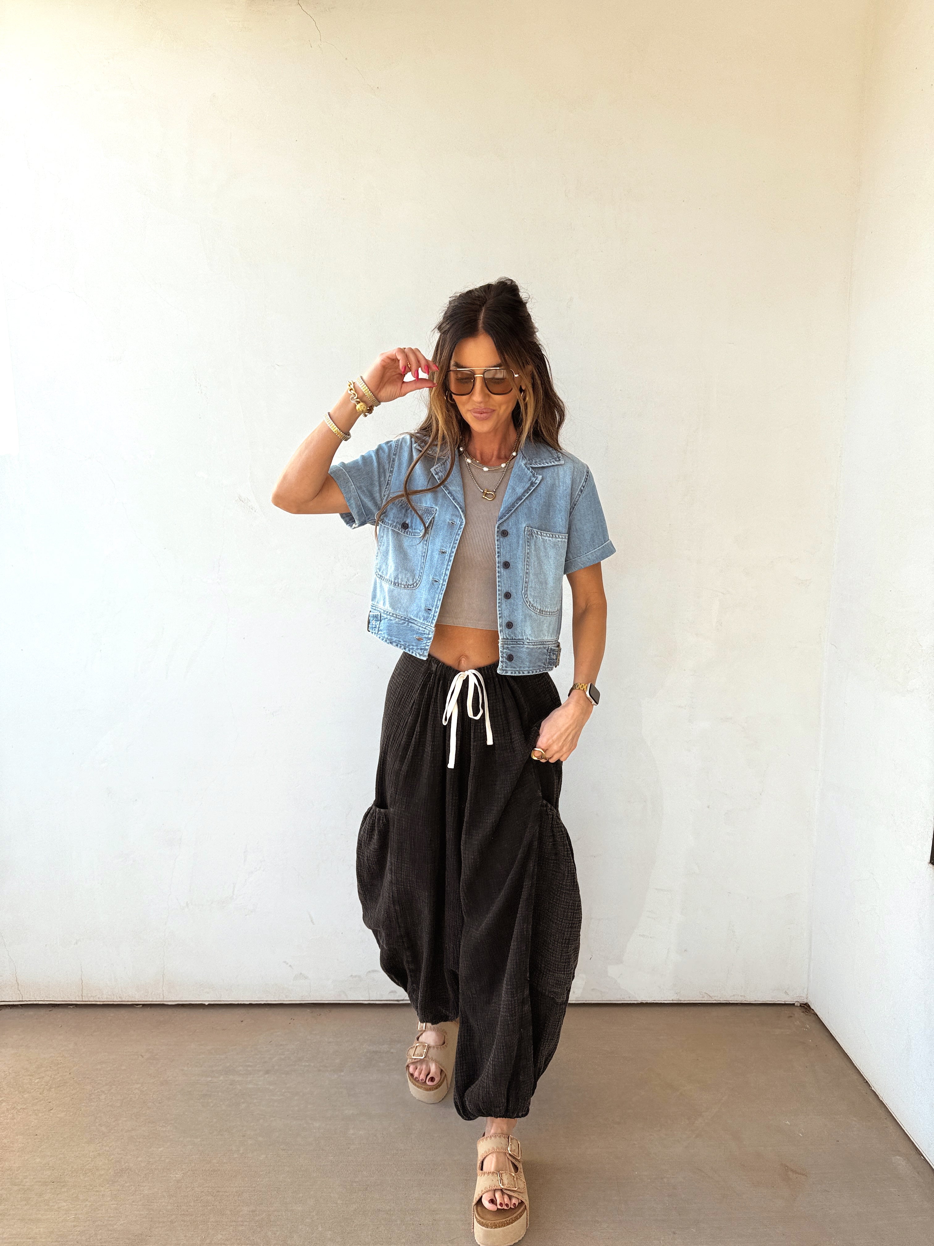 Easy Hour Denim Top