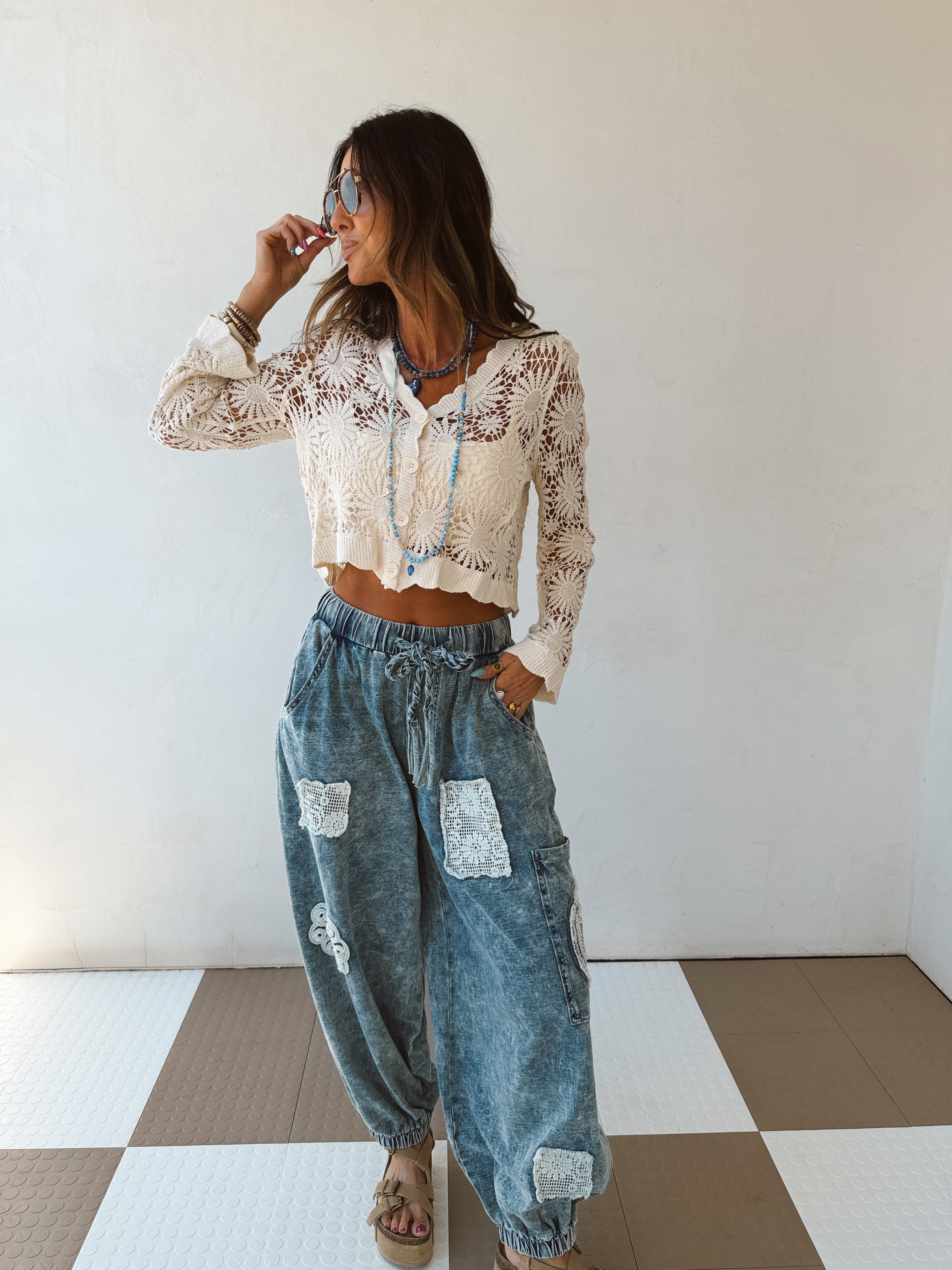 Macey Crochet Cardigan
