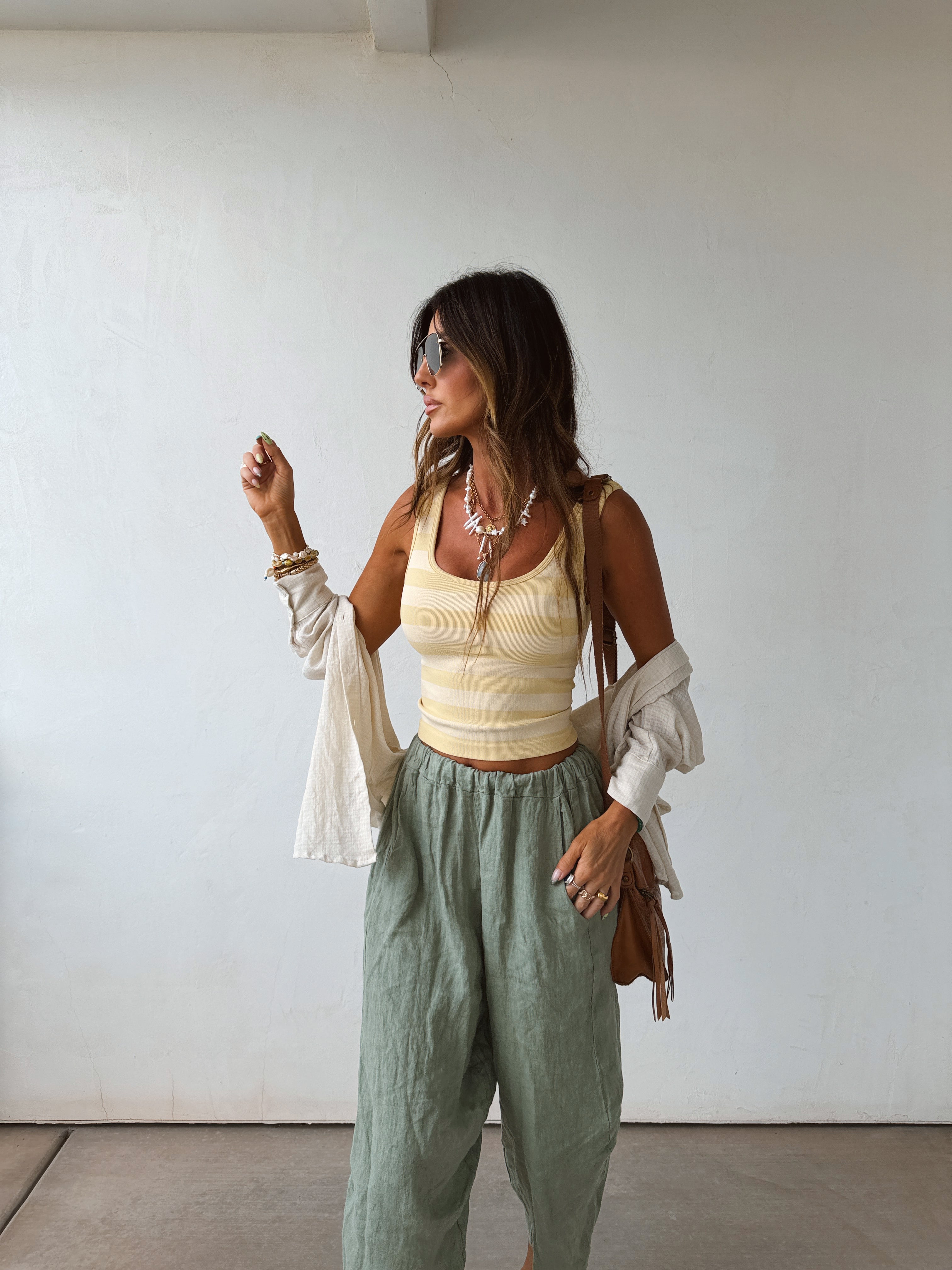 Herbal Linen Pants