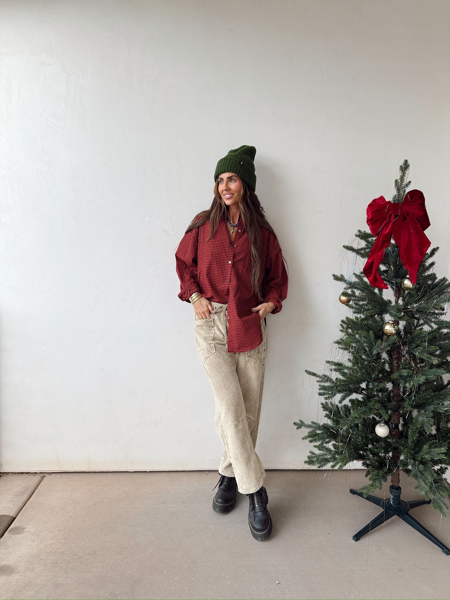 Birch Corduroy Barrel Pants