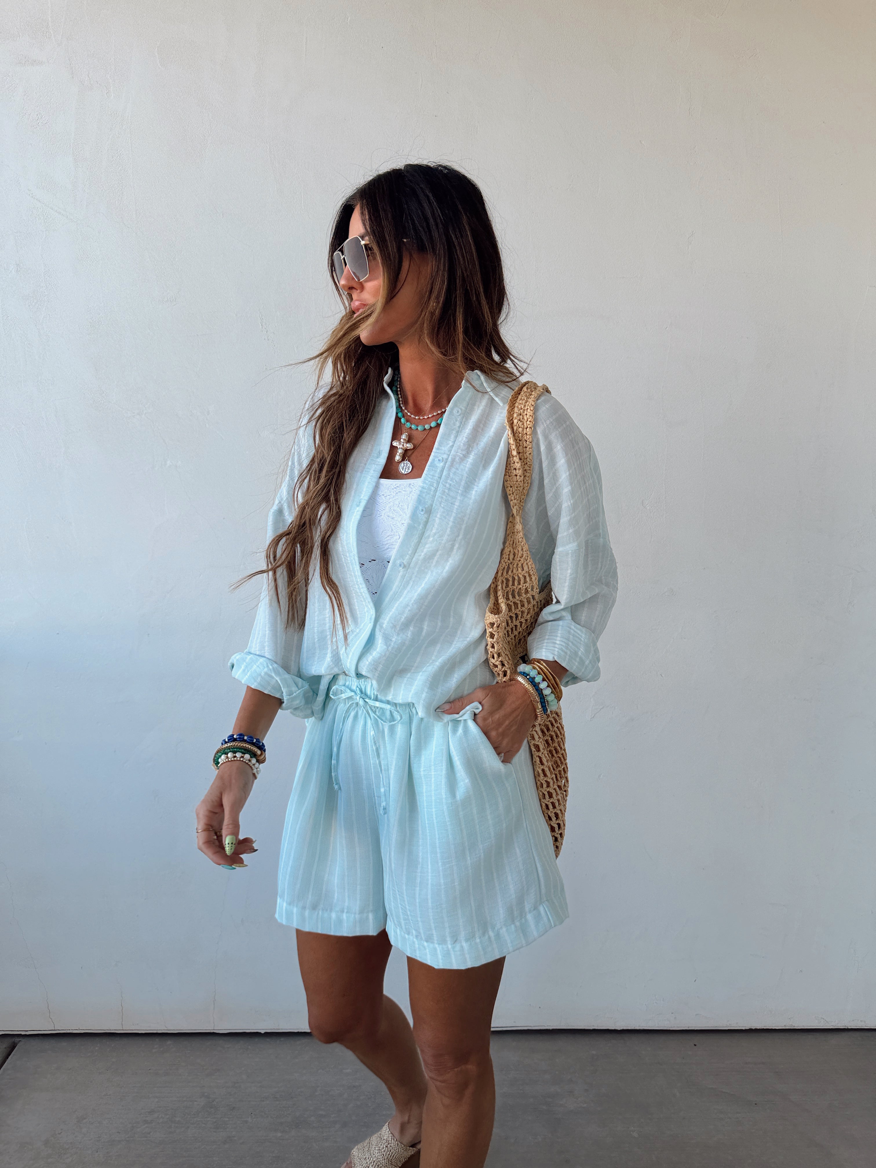 Milan Striped SHORTS