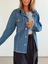 Load image into Gallery viewer, Cool And Collared Denim Jacket
