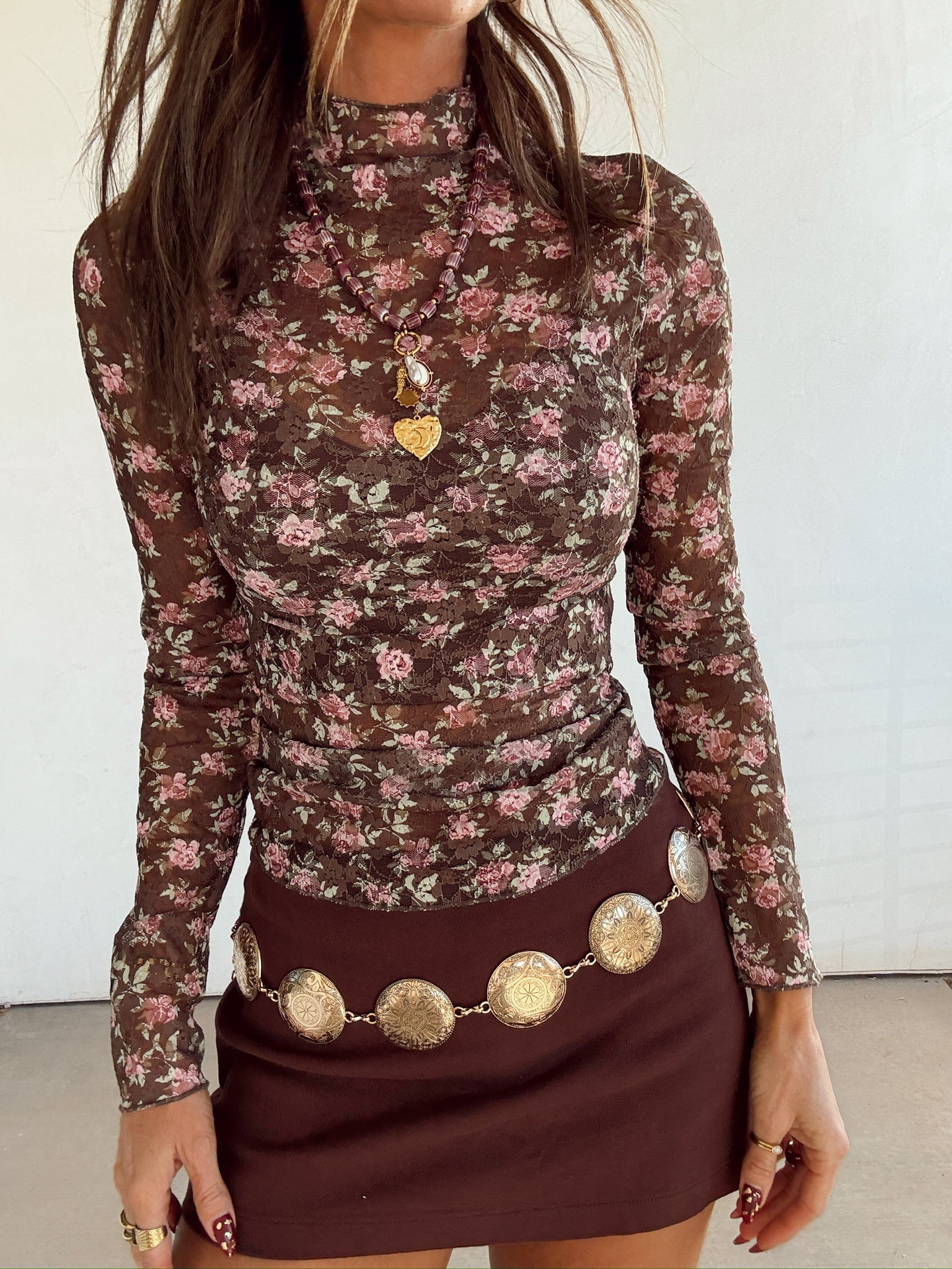 Eau De Bloom Mesh Top