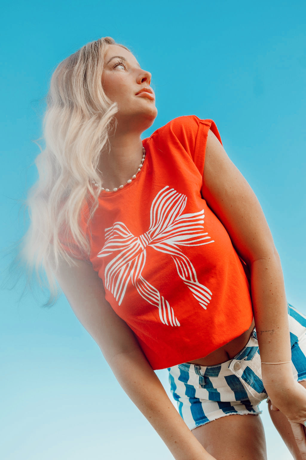 Holiday Red Bow Graphic Tee