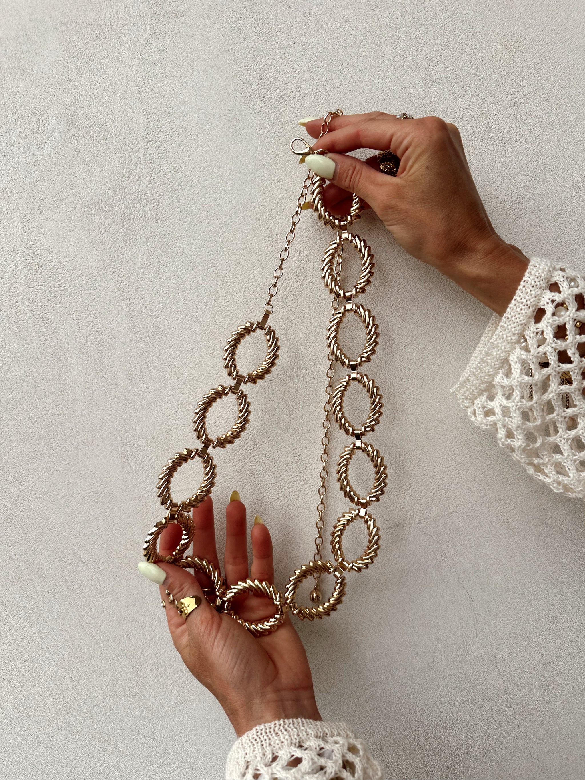 Aura Concho Belt – Copper + Cloth