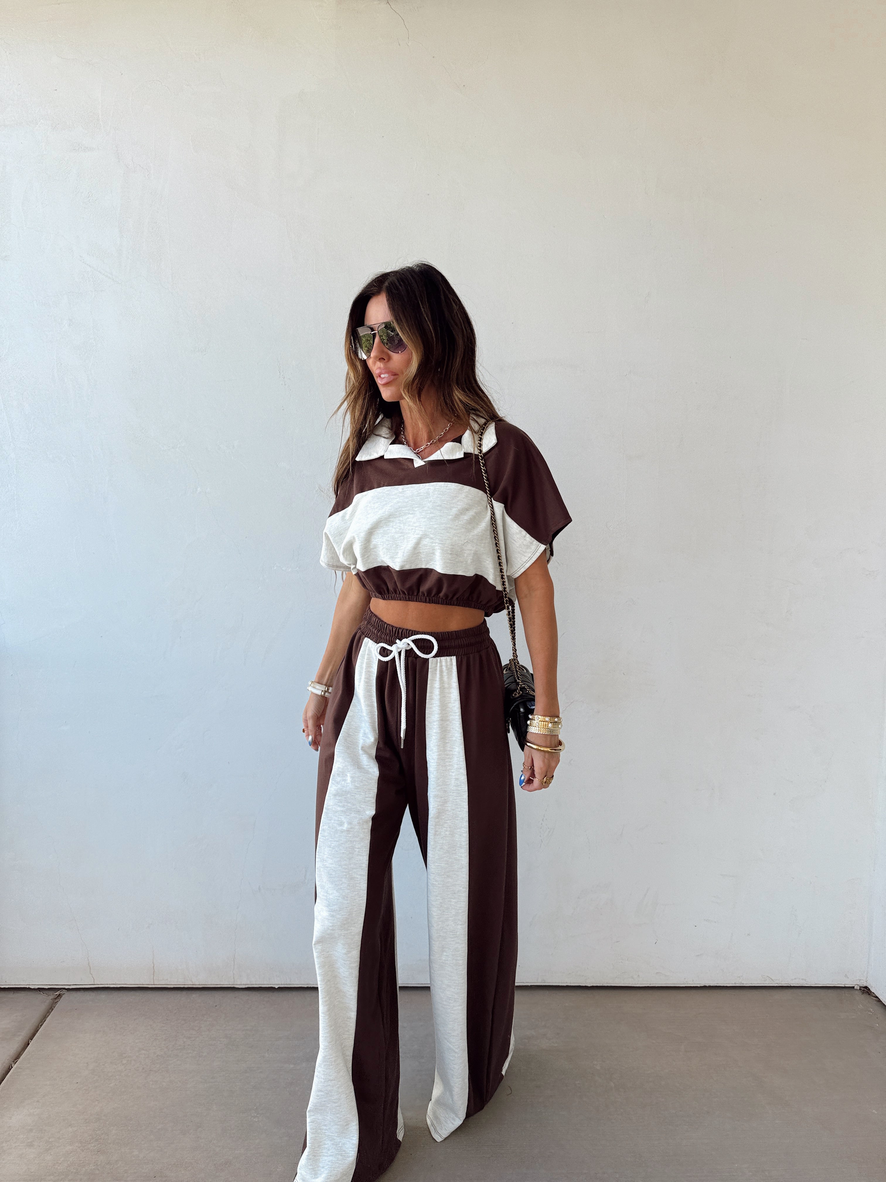 Espresso Stripe Set