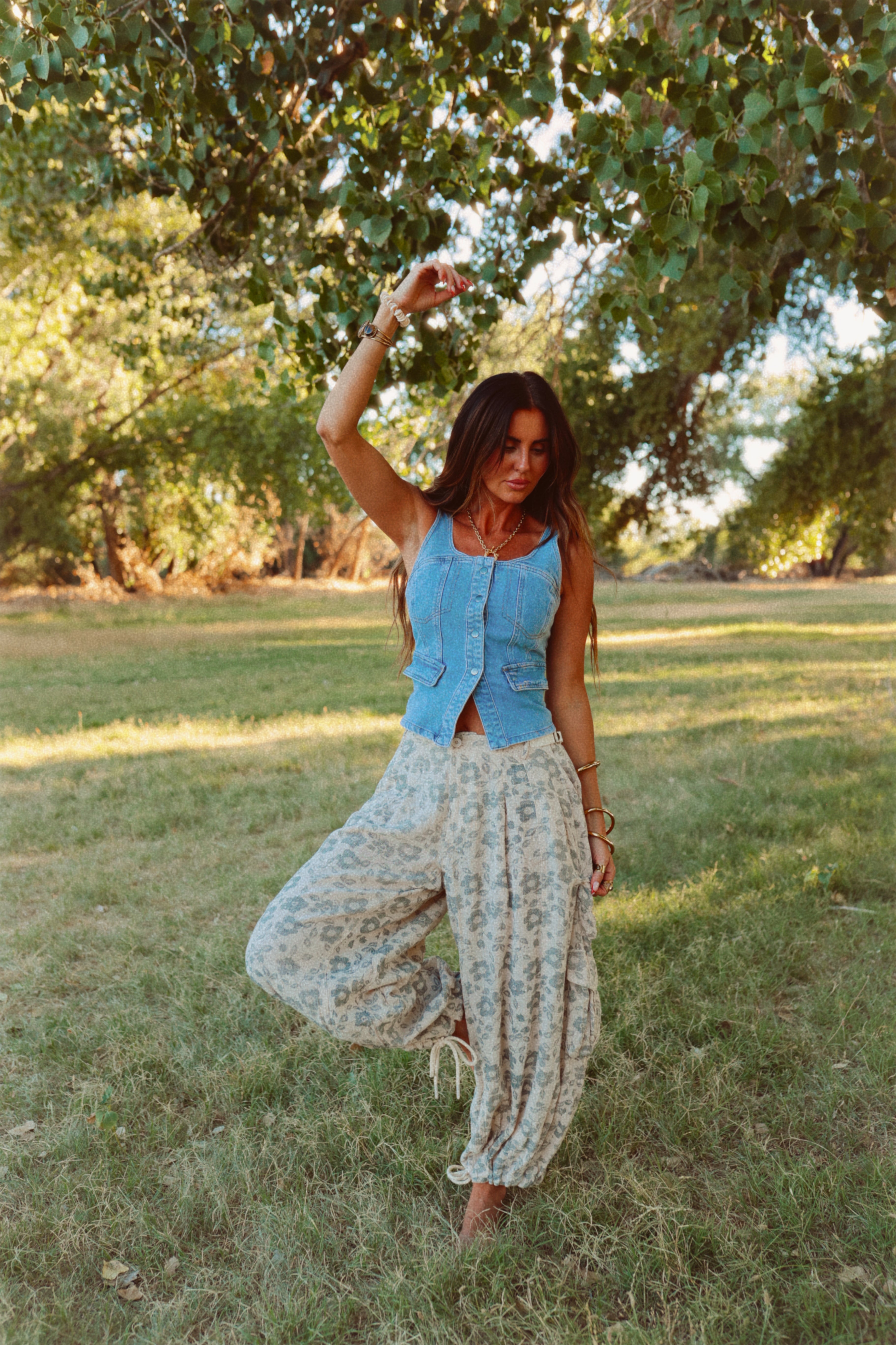 Stone Denim top