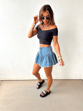 Load image into Gallery viewer, Something Blue Mini Skort
