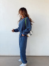 Load image into Gallery viewer, Varsity Sweat Set//Navy
