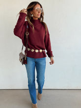 Load image into Gallery viewer, Burgundy Moon Sweater
